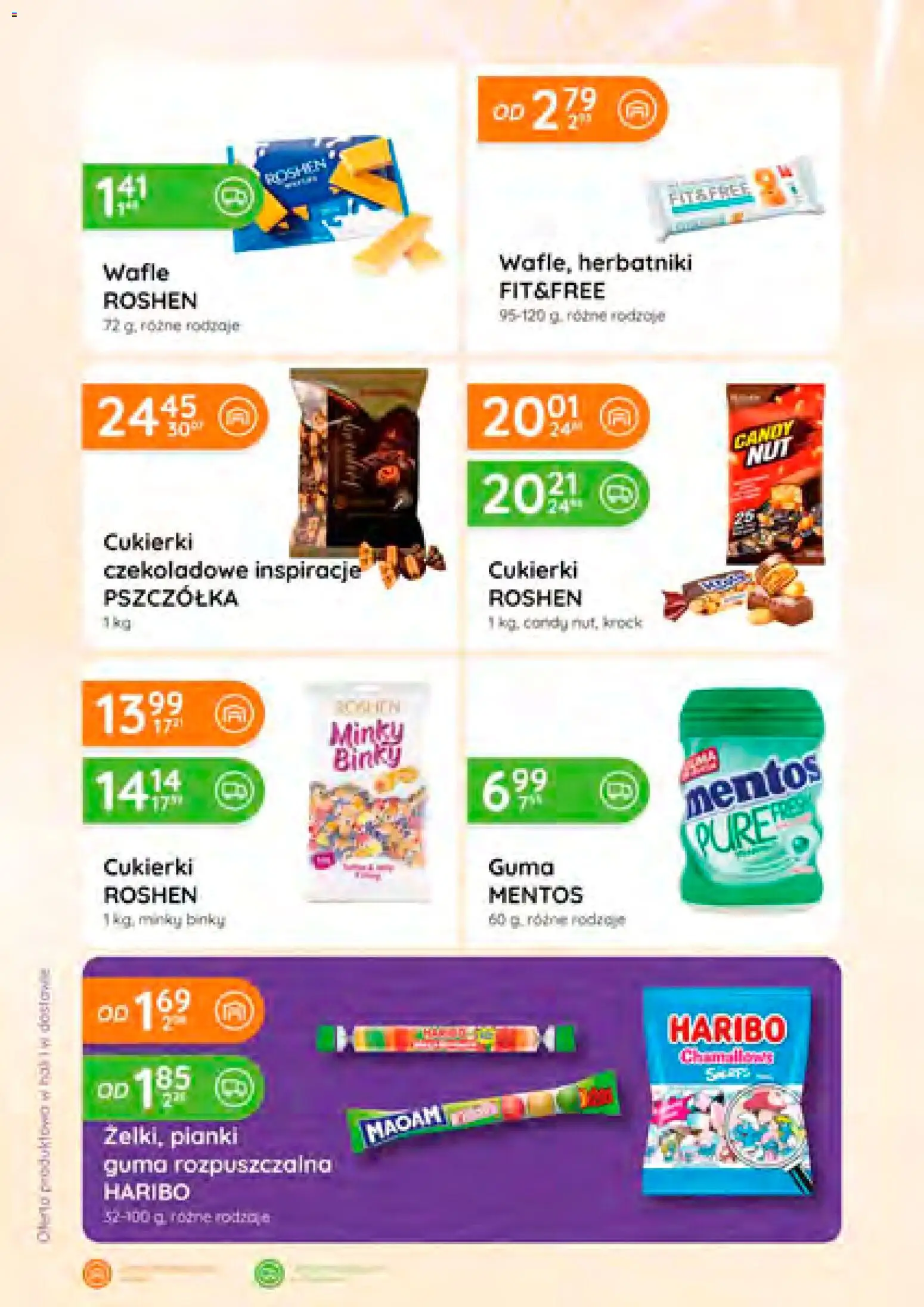 Eurocash Gazetka od 08.01.2026 | Strona: 42 | Produkty: Cukierki czekoladowe, Herbatniki, Pianki, Cukierki