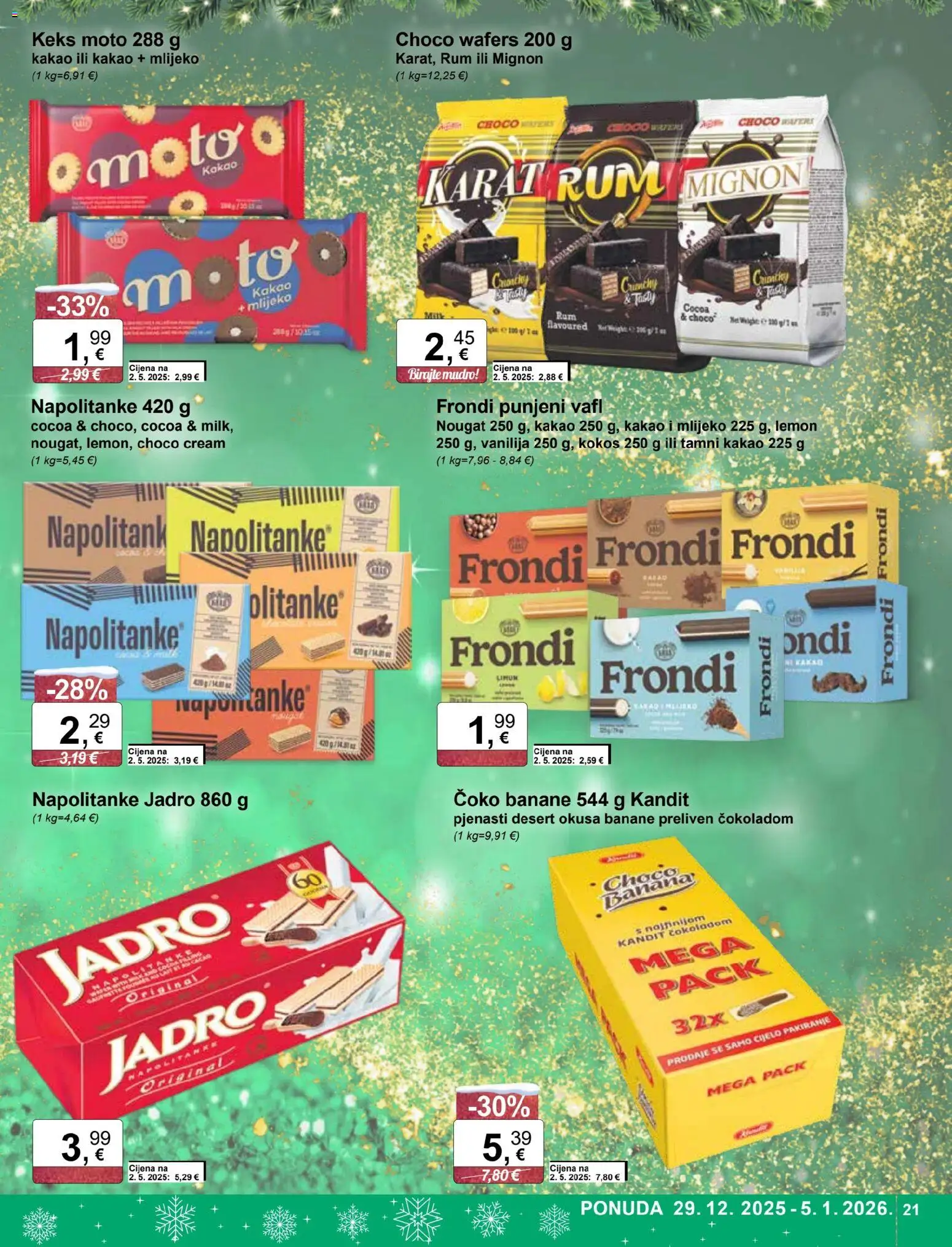 KTC katalog | vrijedi od 29.12.2025 | Stranica: 21 | Proizvodi: Mlijeko, Banane, Keks, Kakao