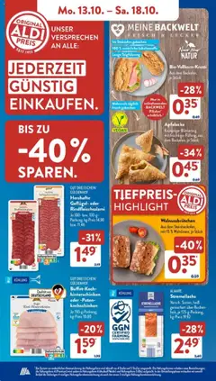 Aldi Süd Prospekt 	 ab 13.10.2025 gültig | Seite: 8 | Produkte: Kaminofen, Kuchen, Home creation