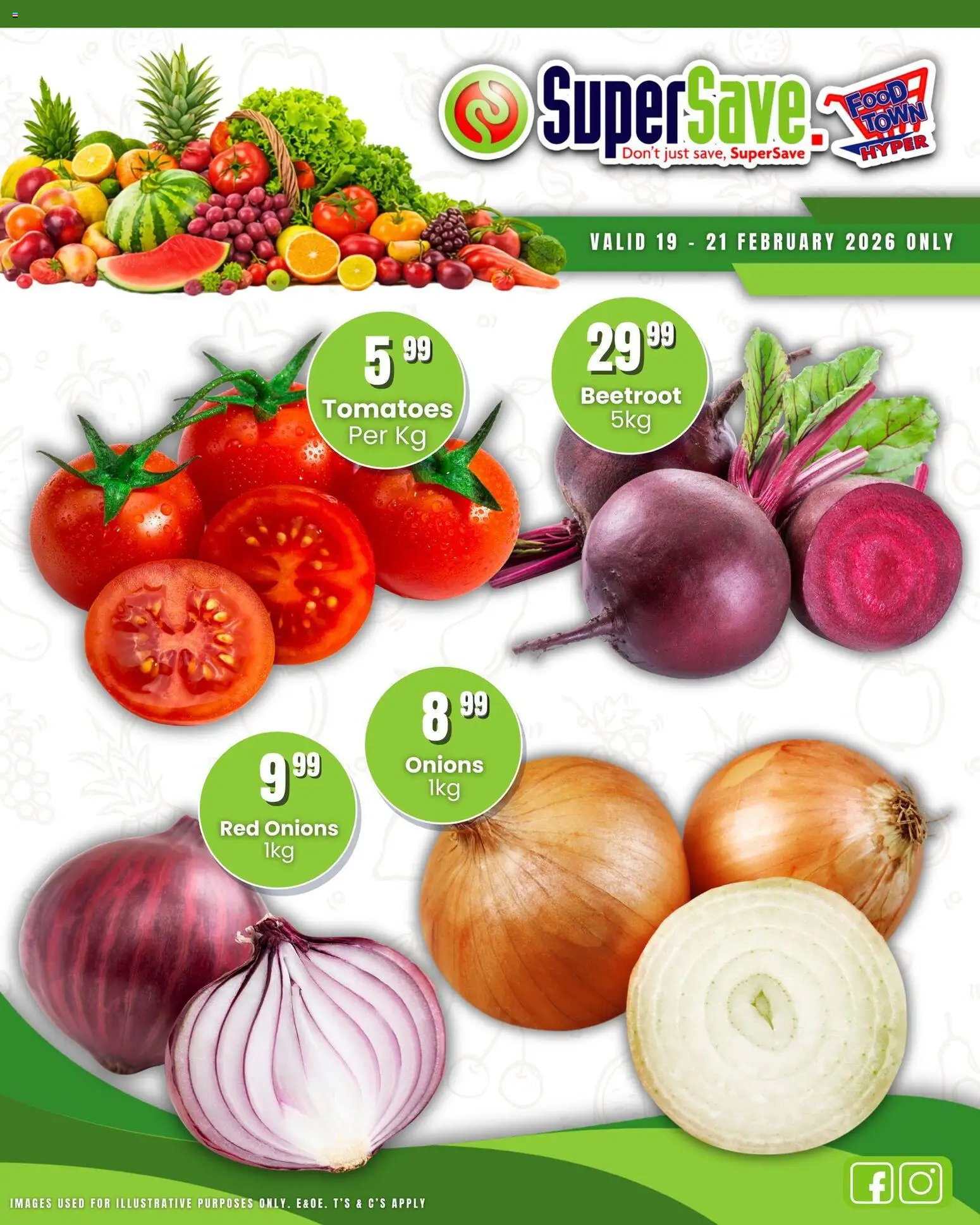New Super Save catalogue – valid from 19.02.2026 | Page: 2 | Products: Tomatoes, Onions