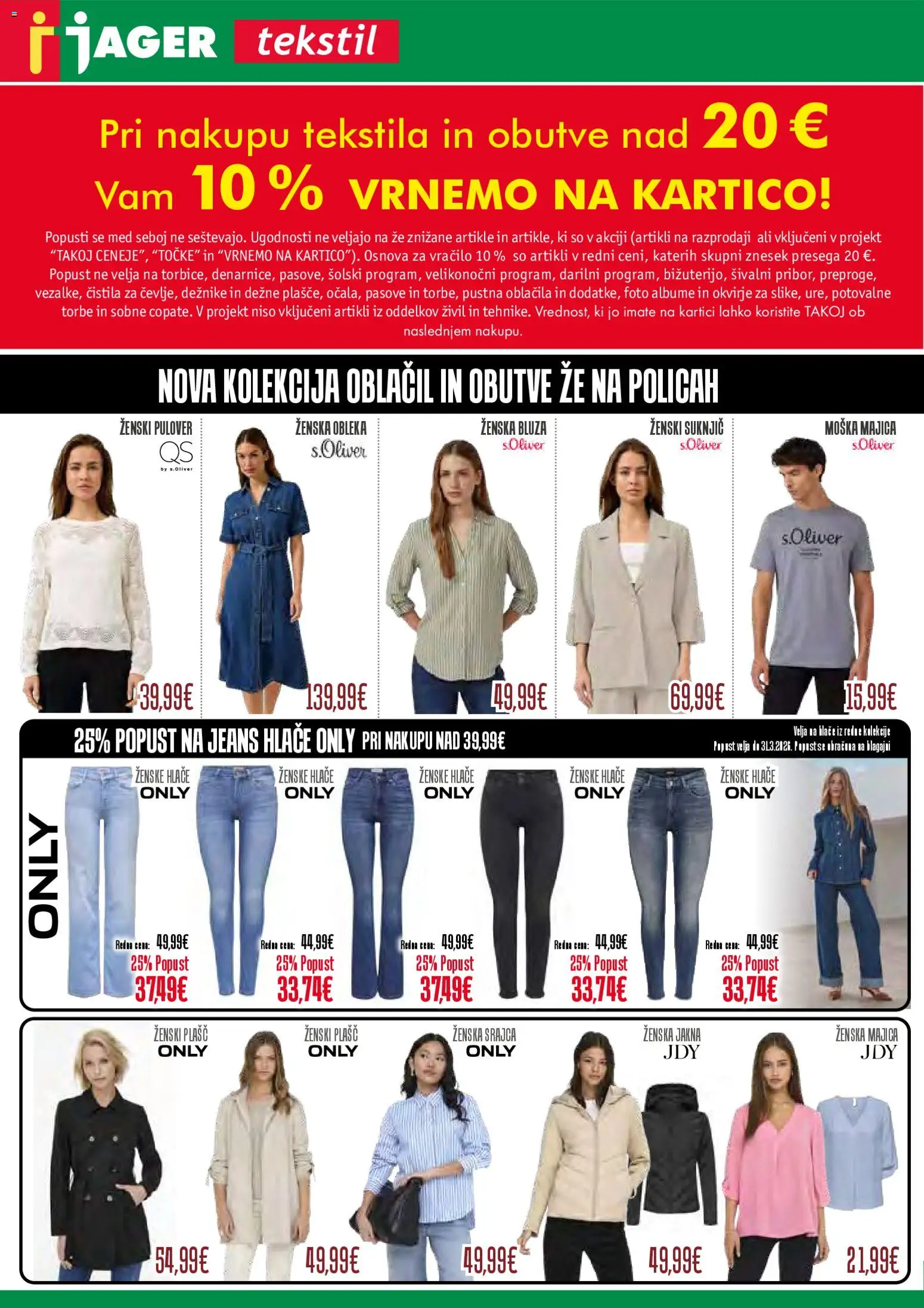 Novi Jager katalog ponudbe – veljaven od 11.03.2026 | Stran: 1 | Izdelki: Srajca, Oblacila, Bluza, Pulover