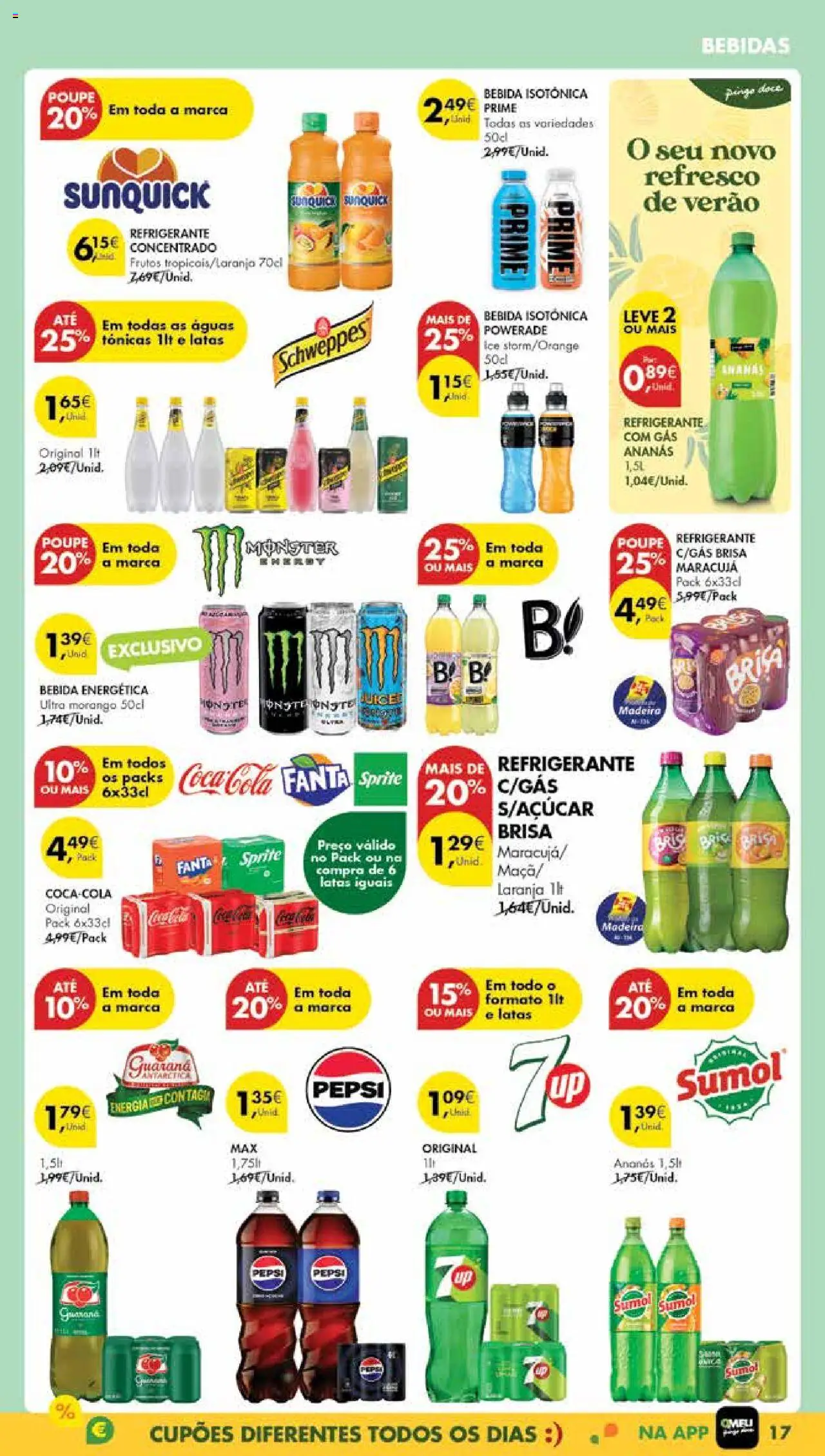 Pingo Doce Poupe Esta Semana Madeira │ válido de 09.09.2025 | Página: 17 | Produtos: Refrigerante, Fanta, Sumo, Soda