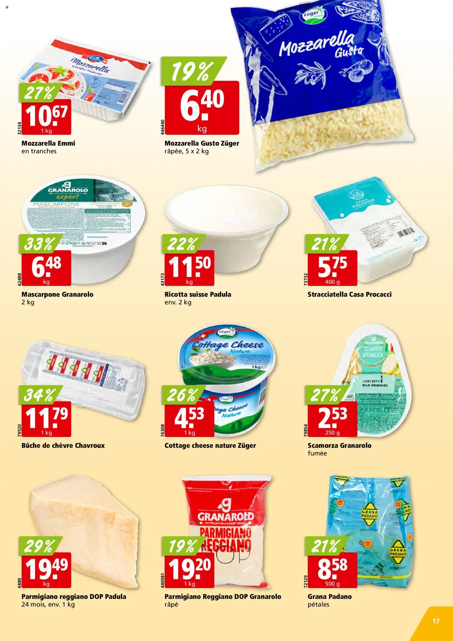 Aligro Aktionen Chavannes, Matran, Genève, Sion – gültig ab 17.11.2025 | Seite: 17 | Produkte: Mascarpone