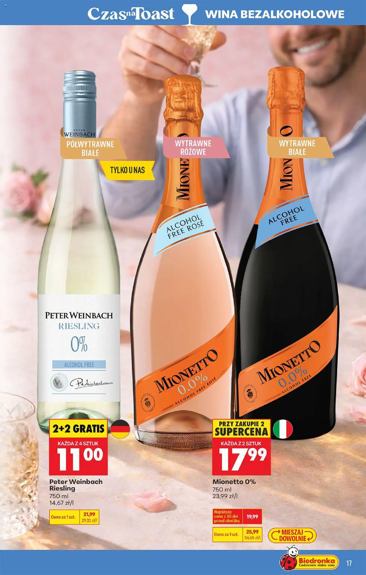 Biedronka gazetka - Czas na toast od 07.04.2026 | Strona: 17 | Produkty: Riesling