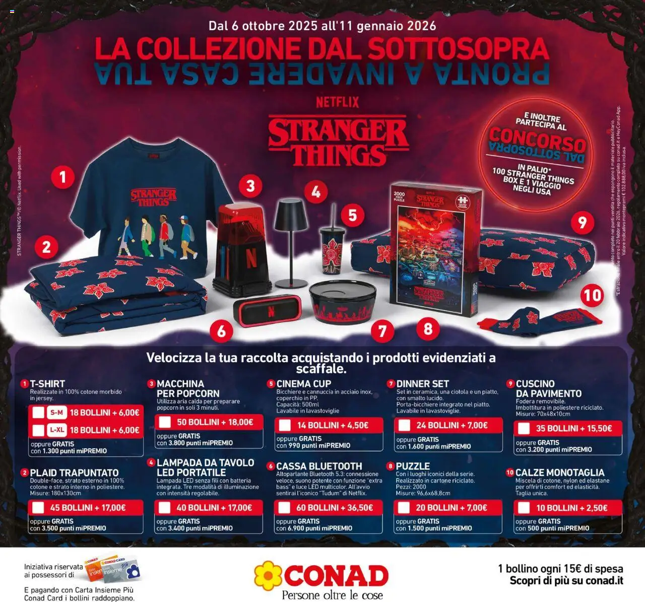 Volantino Conad del 08.10.2025 | Pagina: 19 | Prodotti: Plaid, Altoparlante, Pavimento, Lavastoviglie