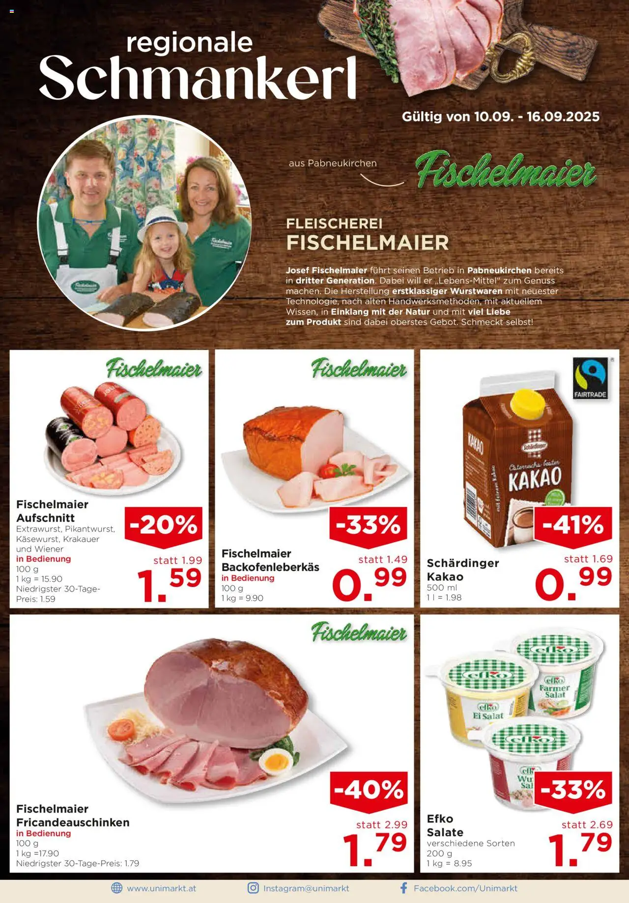 Unimarkt Mühlviertel gültig ab 10.09.2025 | Seite: 4 | Produkte: Salat