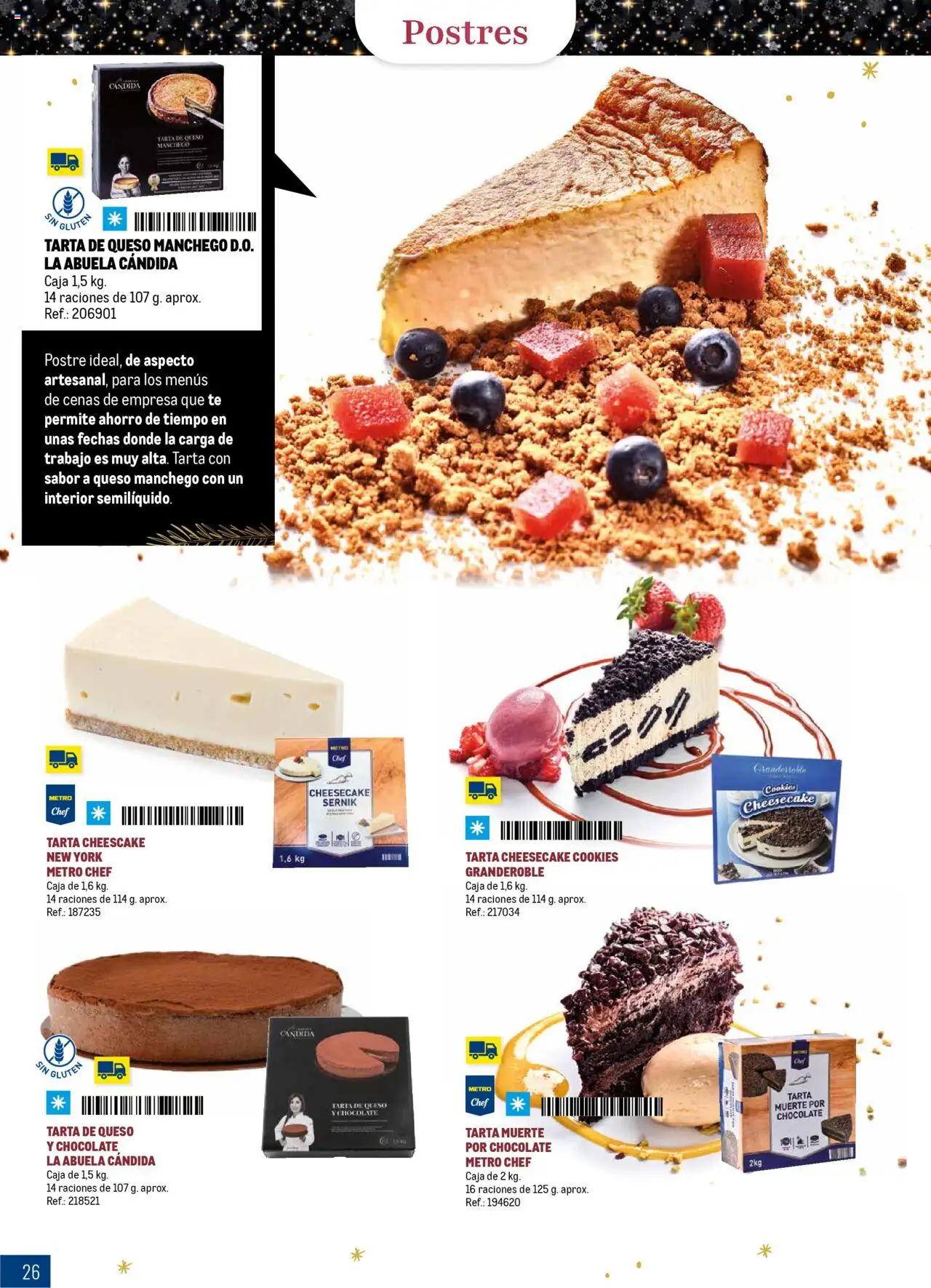 Makro - Comidas y Cenas de Navidad Norte 2 │ válido desde el 03.10.2025 | Página: 26 | Productos: Queso, Chocolate, Té, Caja