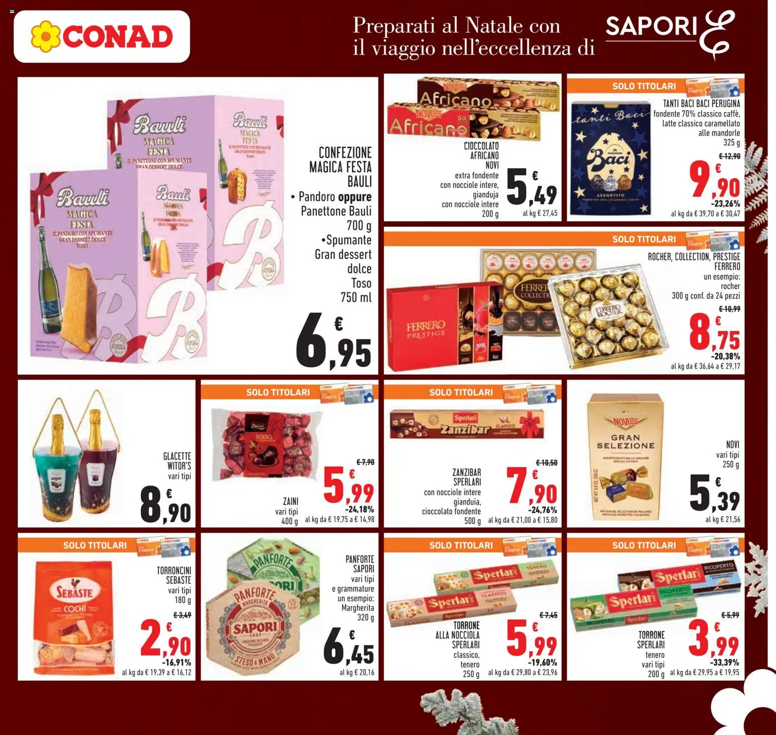 Volantino Conad del 01.12.2025 | Pagina: 7 | Prodotti: Latte, Nocciole, Panettone, Spumante
