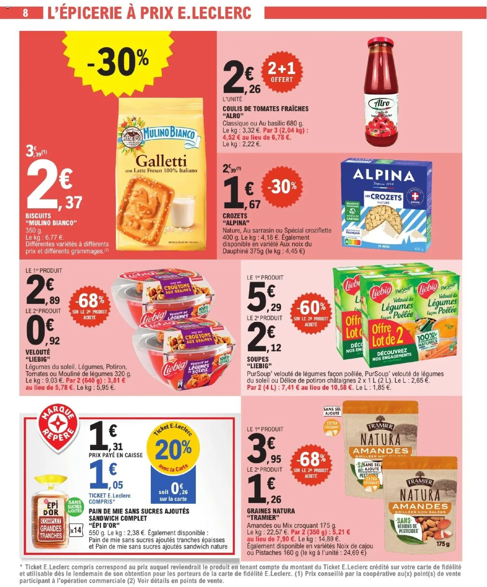 {H1} | Page: 8 | Produits: Potiron, Sel, Noix, Amandes