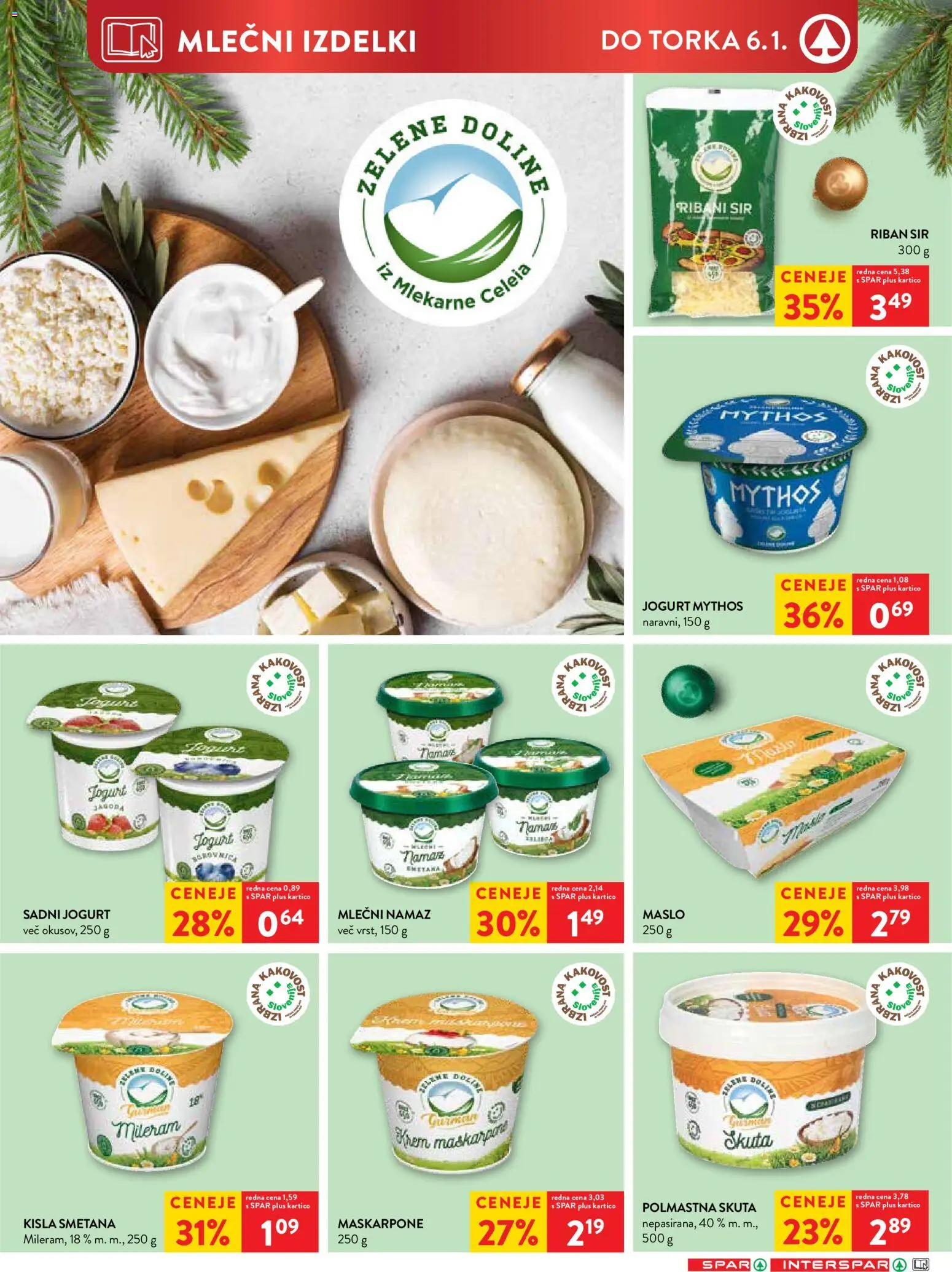Novi Spar katalog ponudbe – veljaven od 27.12.2025 | Stran: 8 | Izdelki: Namaz, Mileram, Jogurt, Smetana