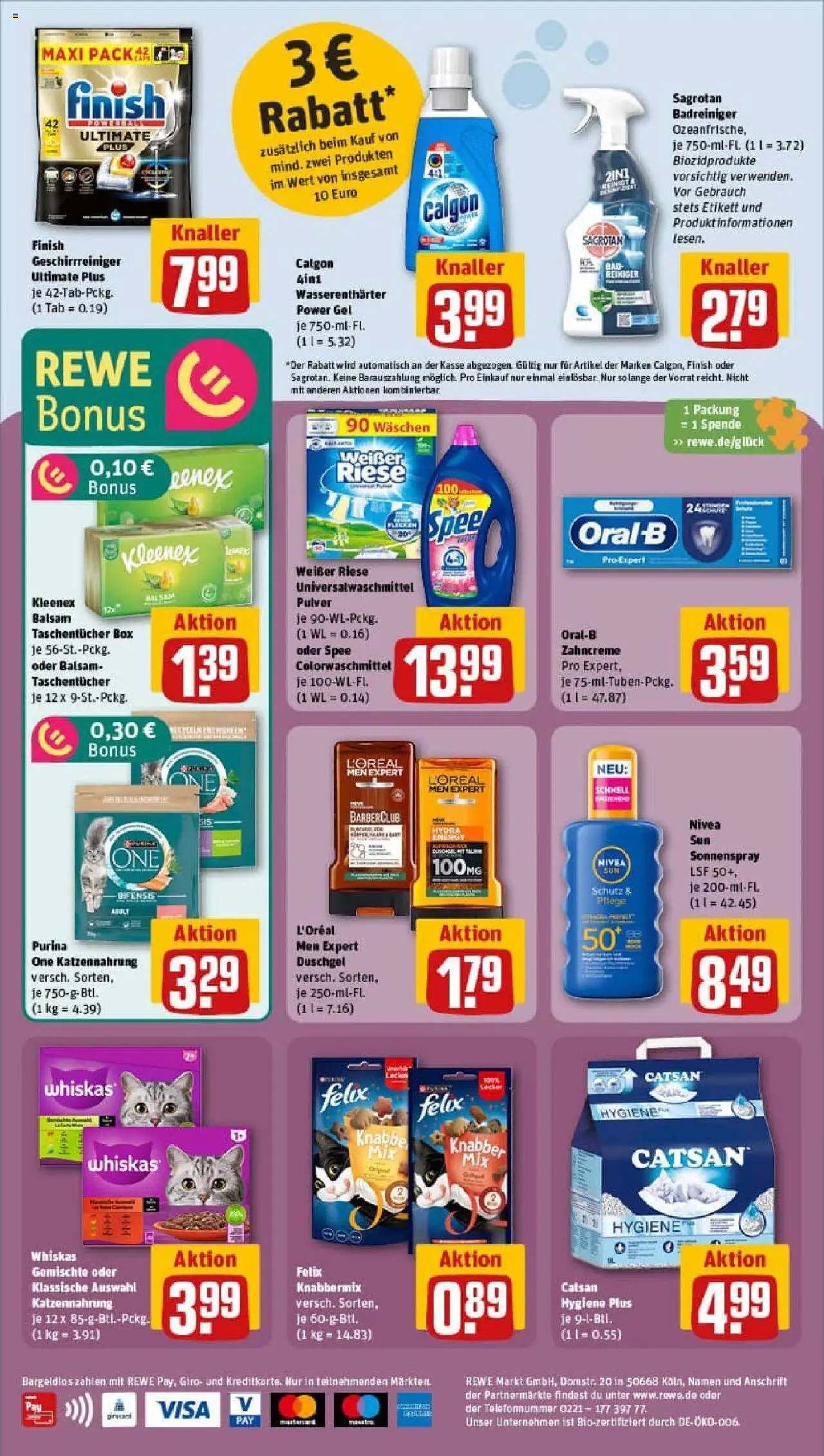 Rewe prospekt Hannover	 - gültig ab dem 20.07.2025 | Seite: 24 | Produkte: Purina one, Box, Bad, Duschgel