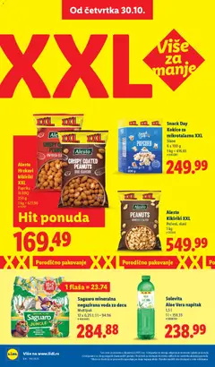 Lidl katalog - pregled Lidl kataloga - važi od 30.10.2025 | Strana: 42 | Proizvode: Paprika, Negazirana voda, Kikiriki, Popcorn