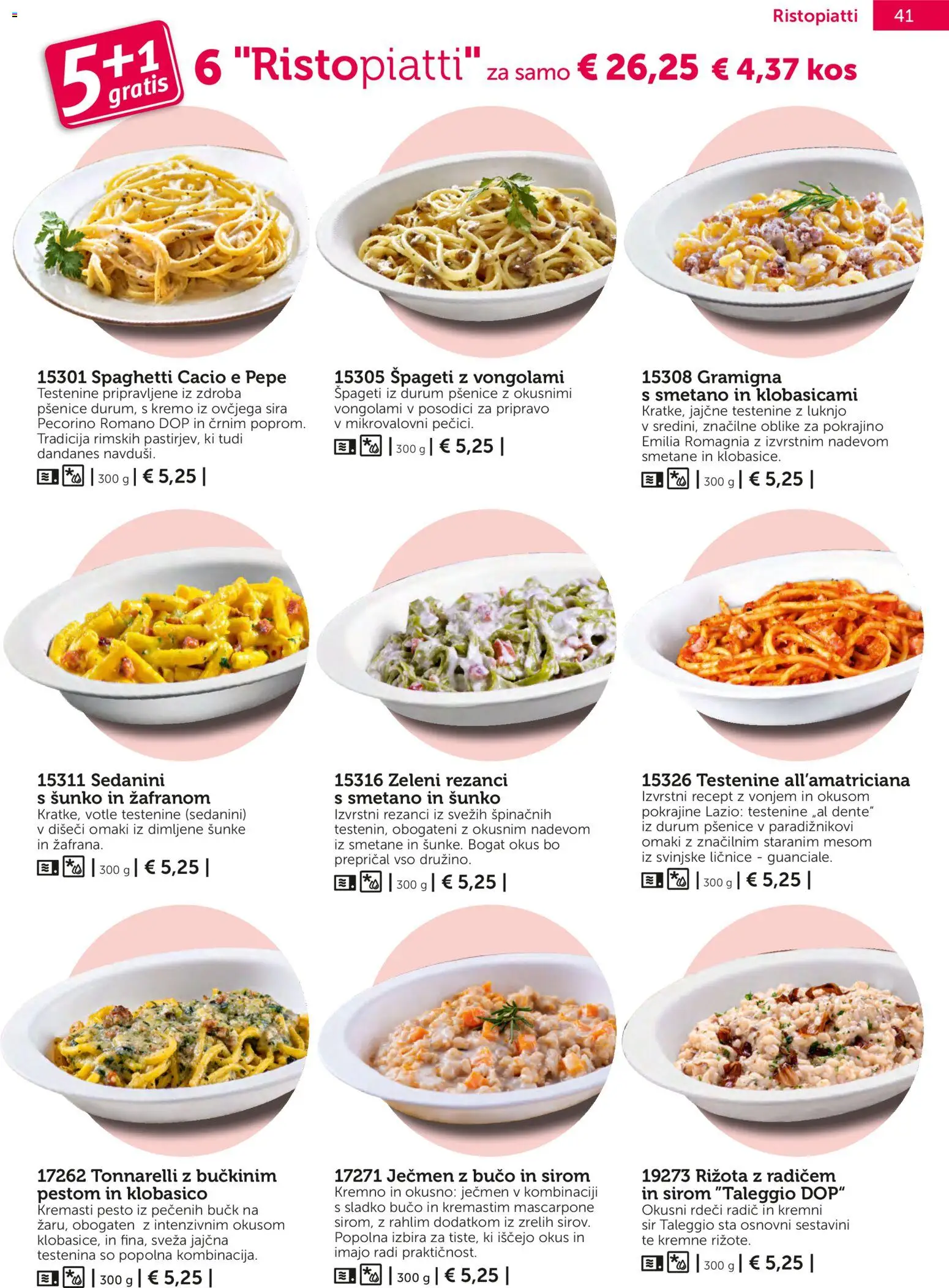 Novi Bofrost katalog ponudbe – veljaven od 04.03.2026 | Stran: 41 | Izdelki: Rezanci, Rižota, Spageti, Testenine