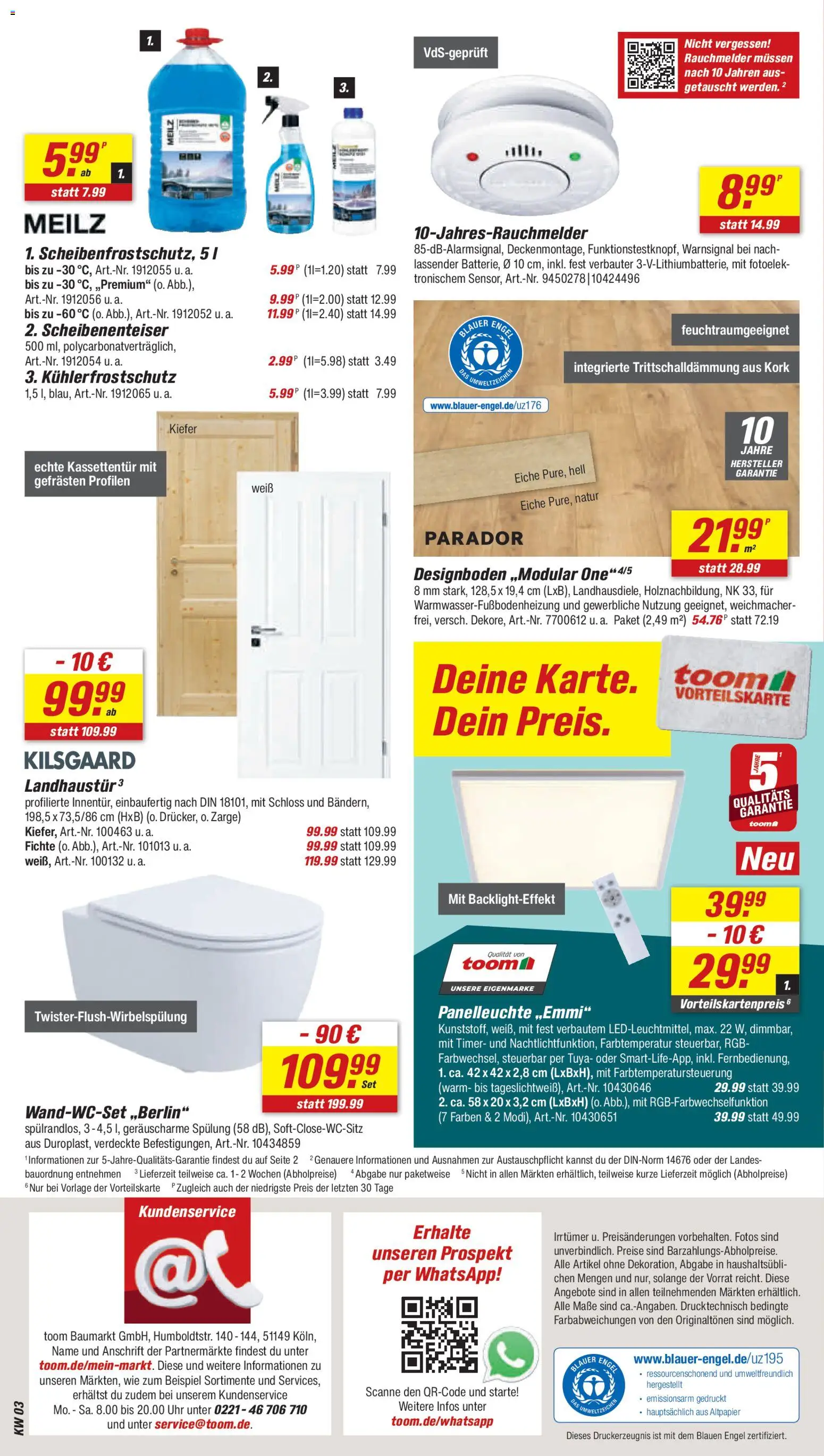 Toom Baumarkt Prospekt 	 – gültig ab 10.01.2026 | Seite: 8 | Produkte: Spülung, Uhr