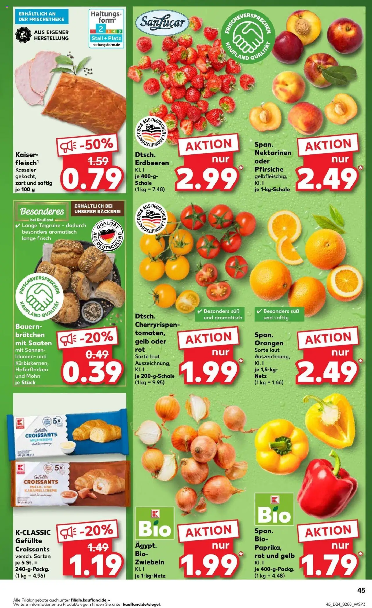 Kaufland prospekt Stadthagen	 - gültig ab dem 16.06.2025 | Seite: 6 | Produkte: Bäckerei, Blumen, Orangen, Zwiebeln