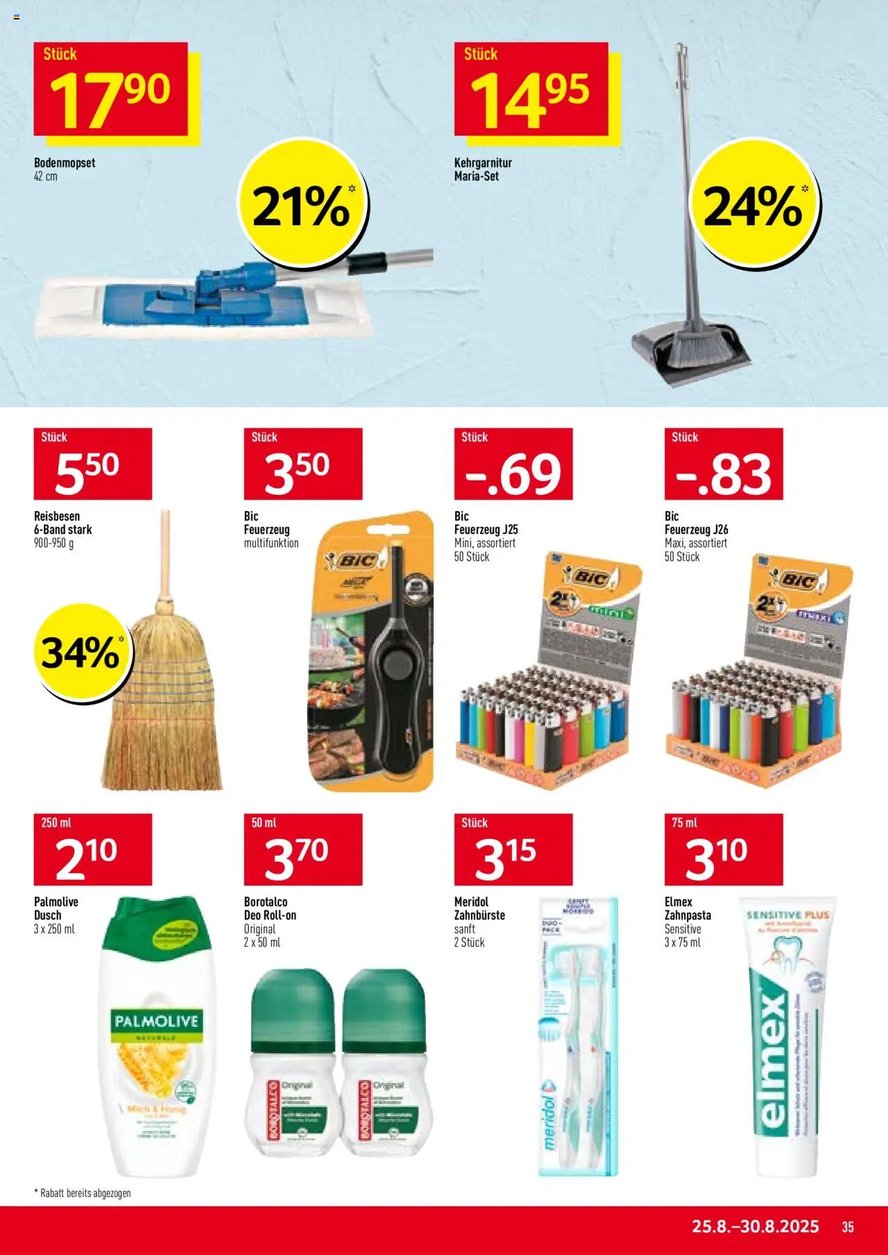 Prodega Aktionen ab 25.08.2025 | Seite: 35 | Produkte: Zahnpasta, Zahnbürste