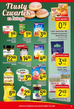 Pogląd oferty "Piotruś Pan Gazetka" - ważna od 29.01.2026 | Strona: 19 | Produkty: Powidła śliwkowe, Cukier puder, Krem, Cukier