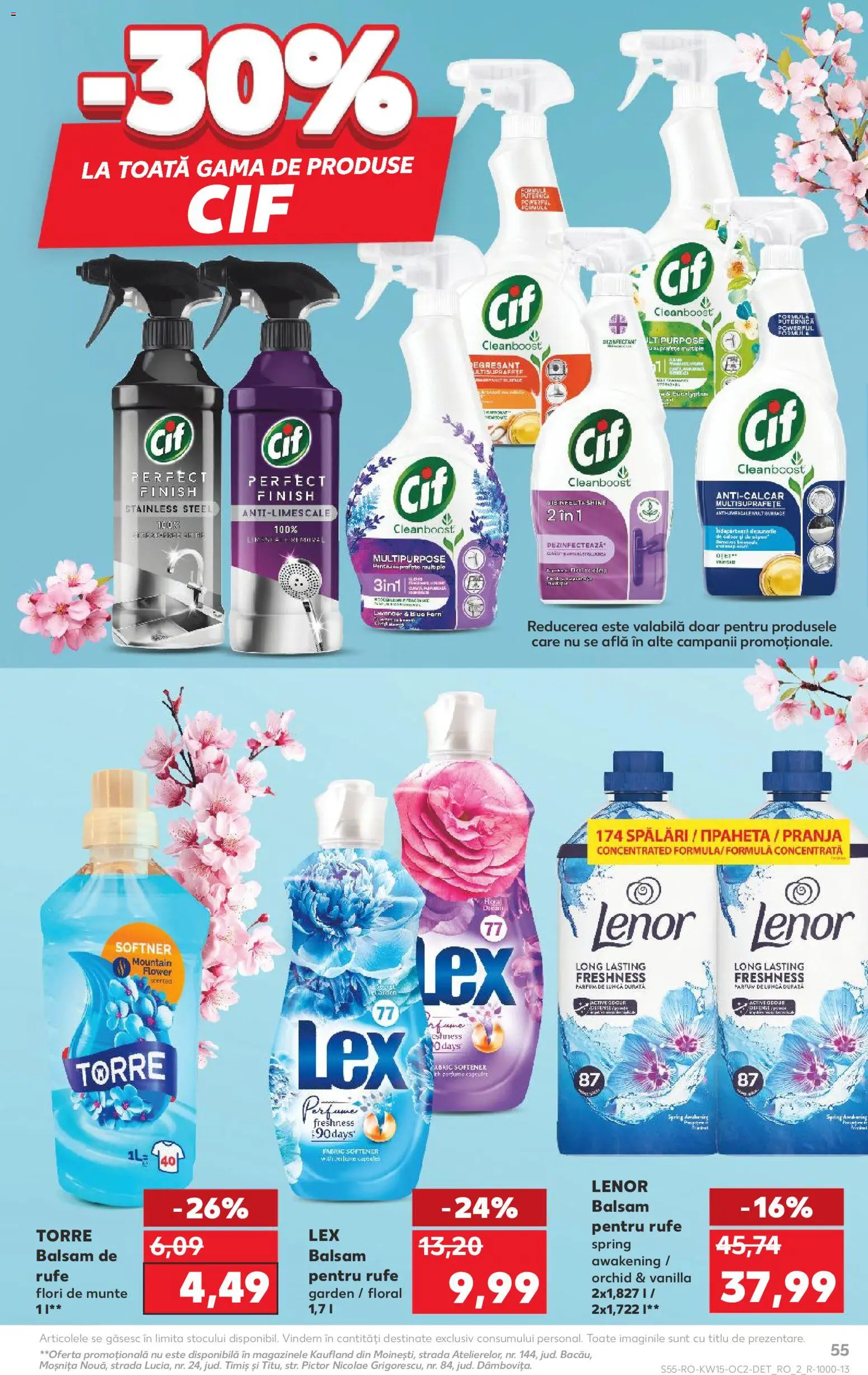 Noul catalog Kaufland – valabil de la 08.04.2026 | Pagină: 55 | Produse: Parfum, Balsam, Yorgan, Balsam de rufe