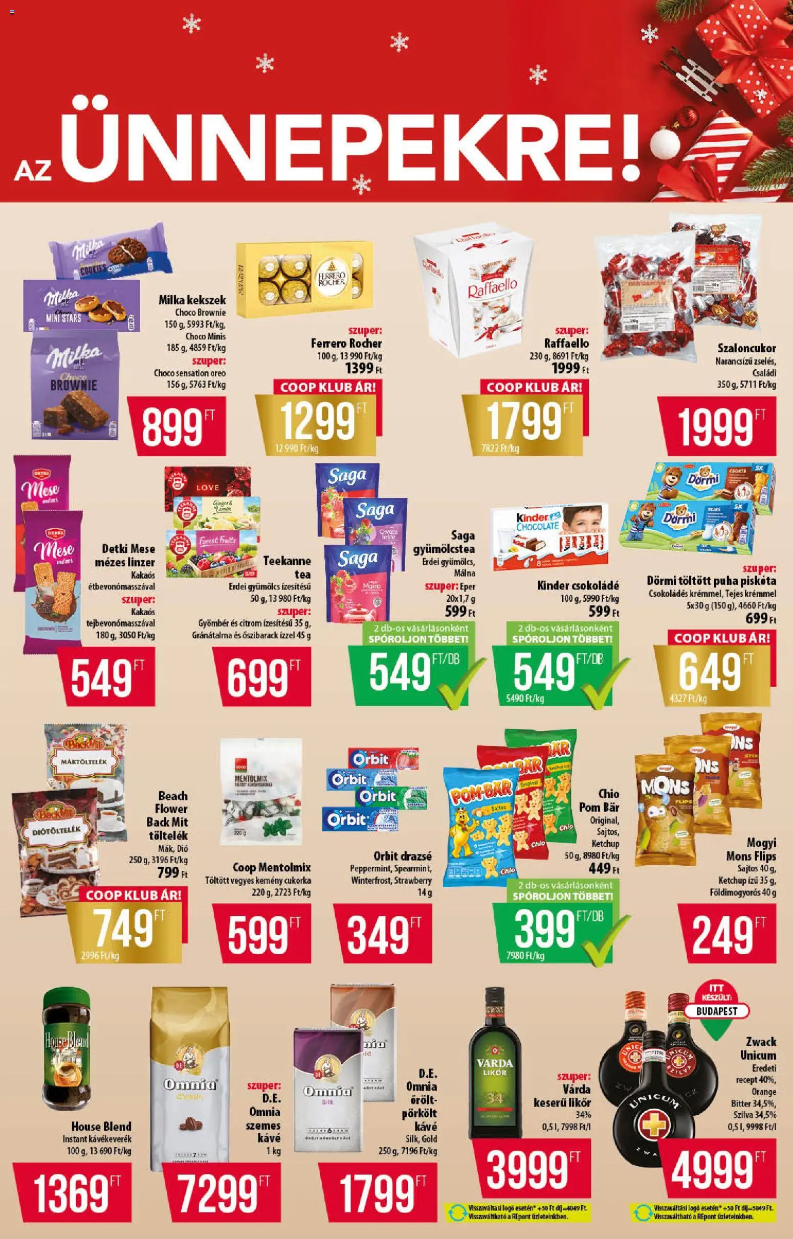 COOP akciós ujság - amely érvényes a következő dátumtól: 06.11.2025 | Oldal: 9 | Termékek: Gyümölcs, Kávé, Cukorka, Szemes kávé