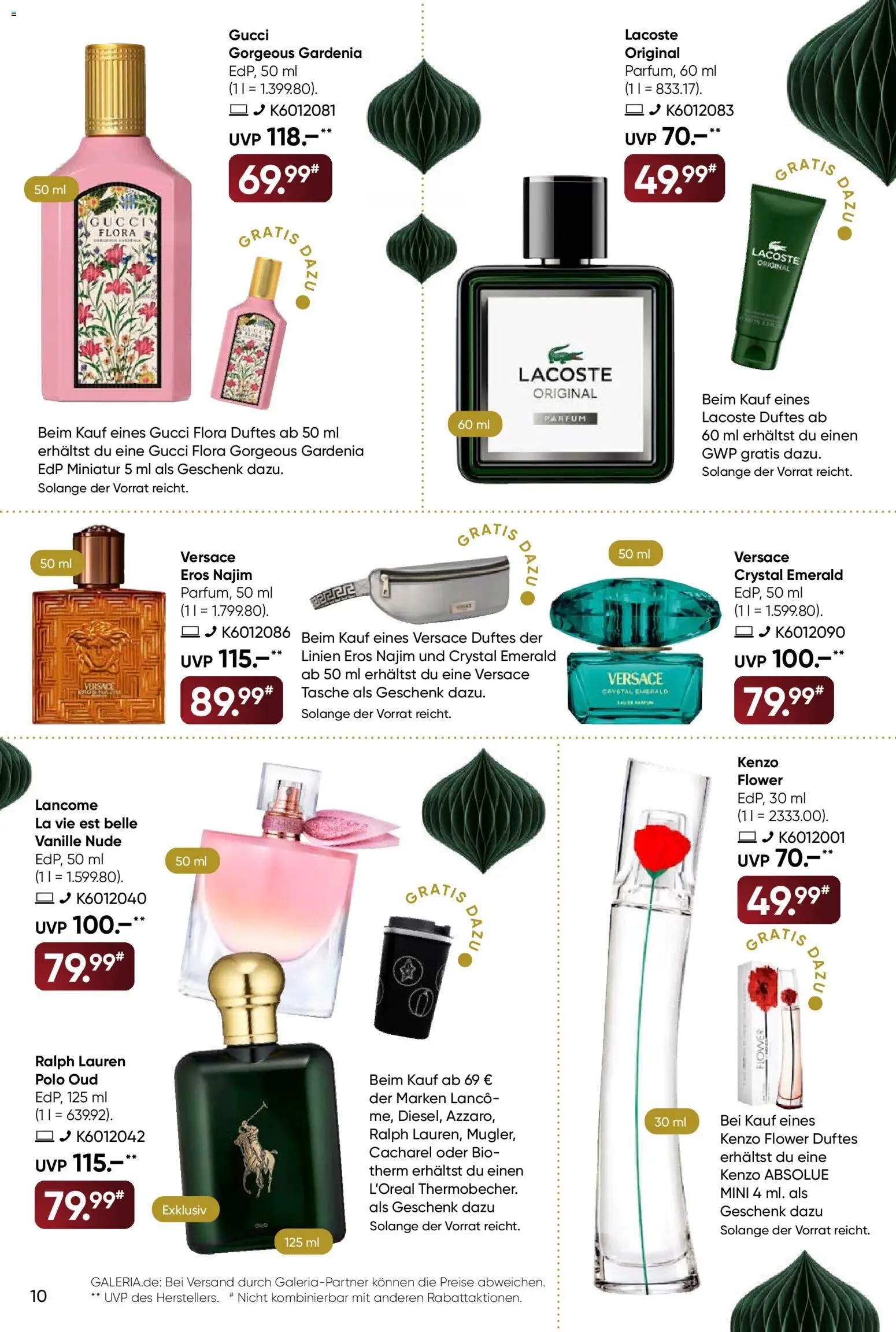 Galeria Karstadt Kaufhof Prospekt 	 – gültig ab 17.12.2025 | Seite: 10 | Produkte: Tasche, Parfüm
