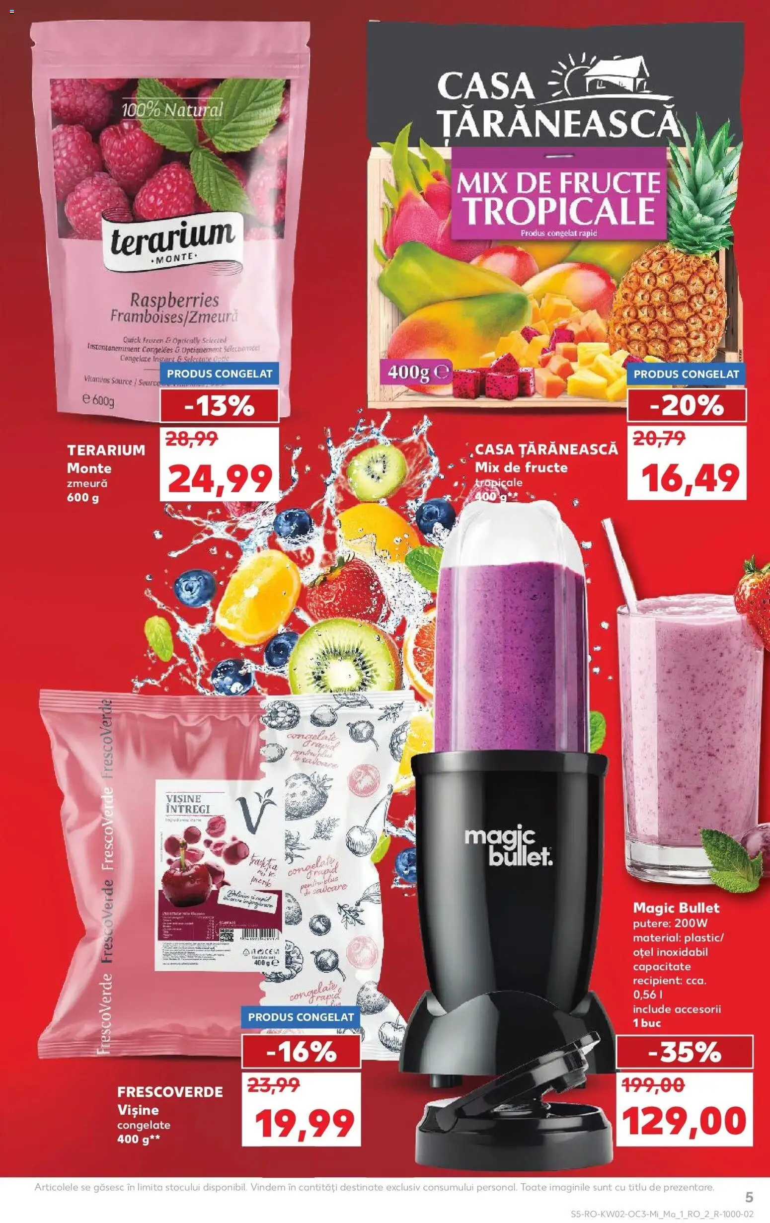 Noul catalog Kaufland – valabil de la 07.01.2026 | Pagină: 5 | Produse: Zmeură, Blender, Fructe