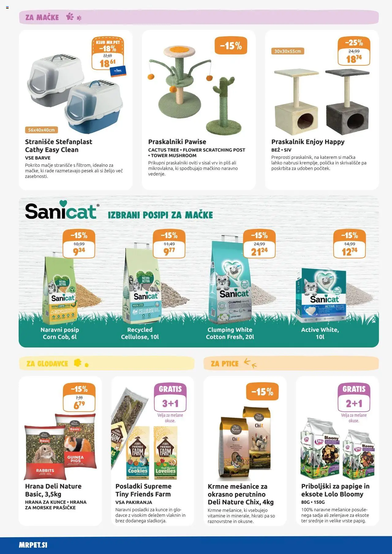 Mr. Pet katalog │ velja od 01.08.2025 | Stran: 6 | Izdelki: Posladki, Stranisce, Priboljški