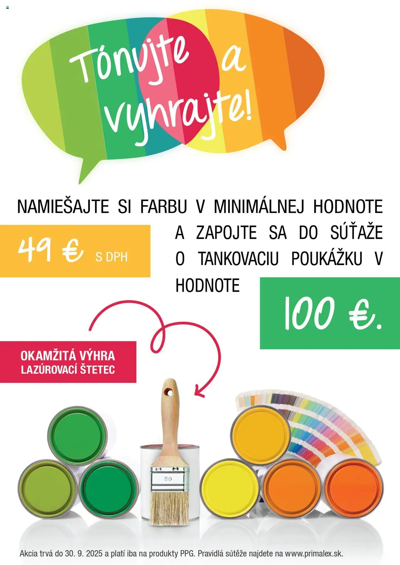 Dom farieb tónujte a vyhrajte │ platný od 22.07.2025 | Strana: 1 | Produkty: Štetec