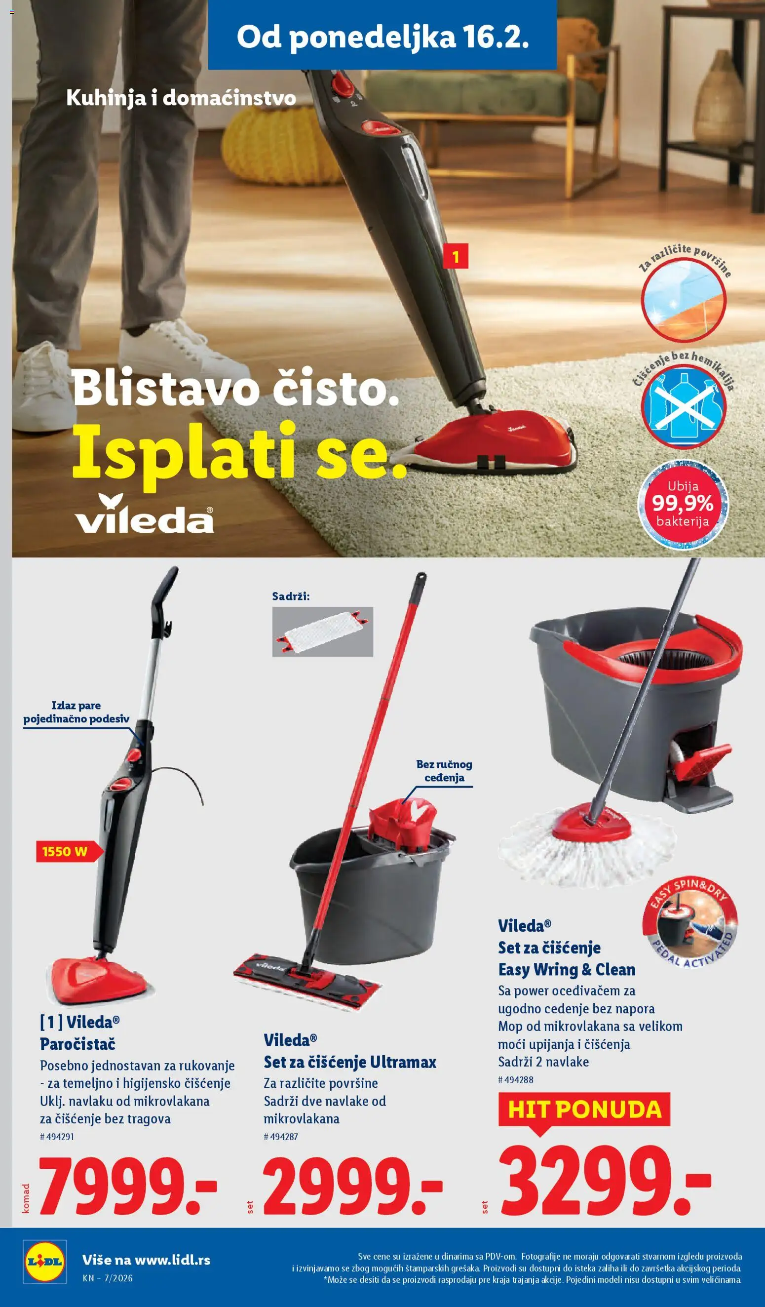 Lidl katalog - važi od 12.02.2026 | Strana: 82 | Proizvode: Kuhinja, Paročistač, Vileda