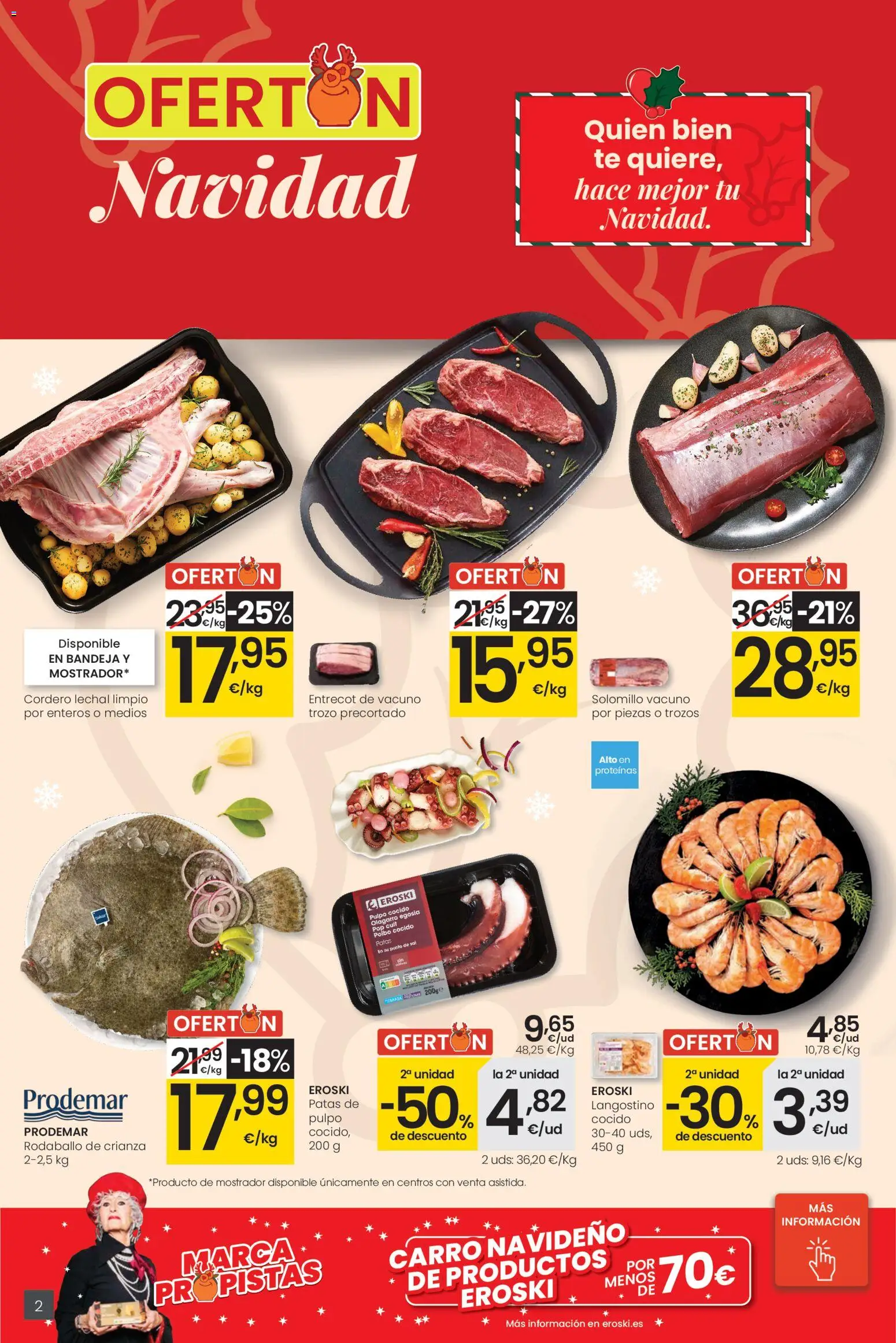 Eroski - City │ válido desde el 18.12.2025 | Página: 2 | Productos: Té, Φίλτρο καφέ, Bandeja, Langostino