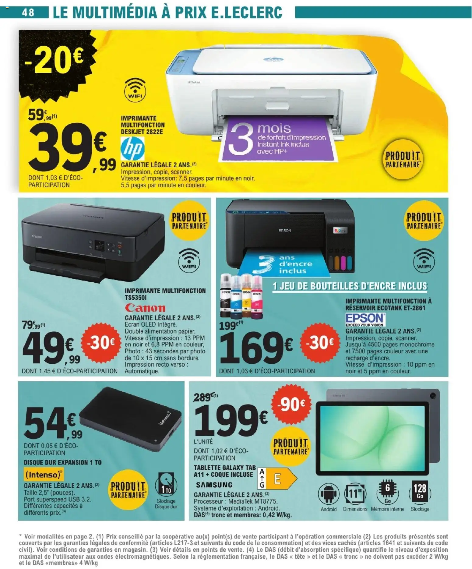 {H1} | Page: 48 | Produits: Tablette, Imprimante, USB, Imprimante multifonction