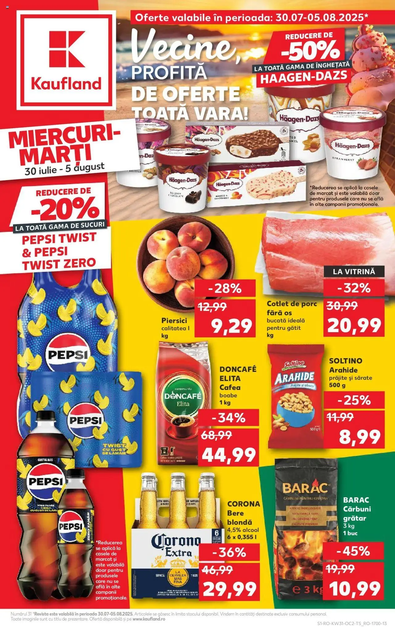 Catalog Kaufland - Alexandria – valabil de la 30.07.2025 | Pagină: 1 | Produse: Grătar, Cafea, Bere, Zahăr