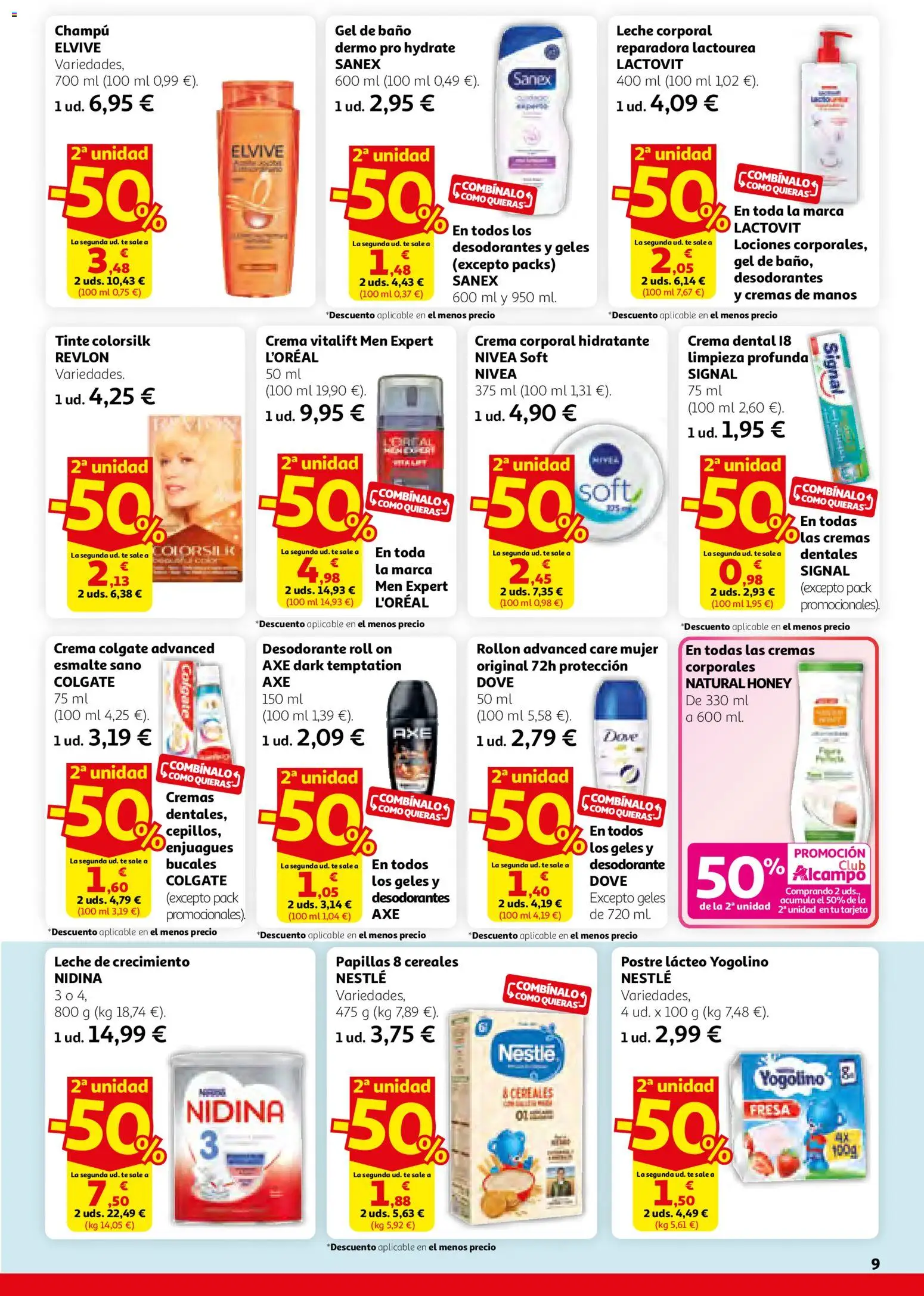 HP Nacional │ válido desde el 26.02.2026 | Página: 9 | Productos: Champú, Leche corporal, Cereales, Crema