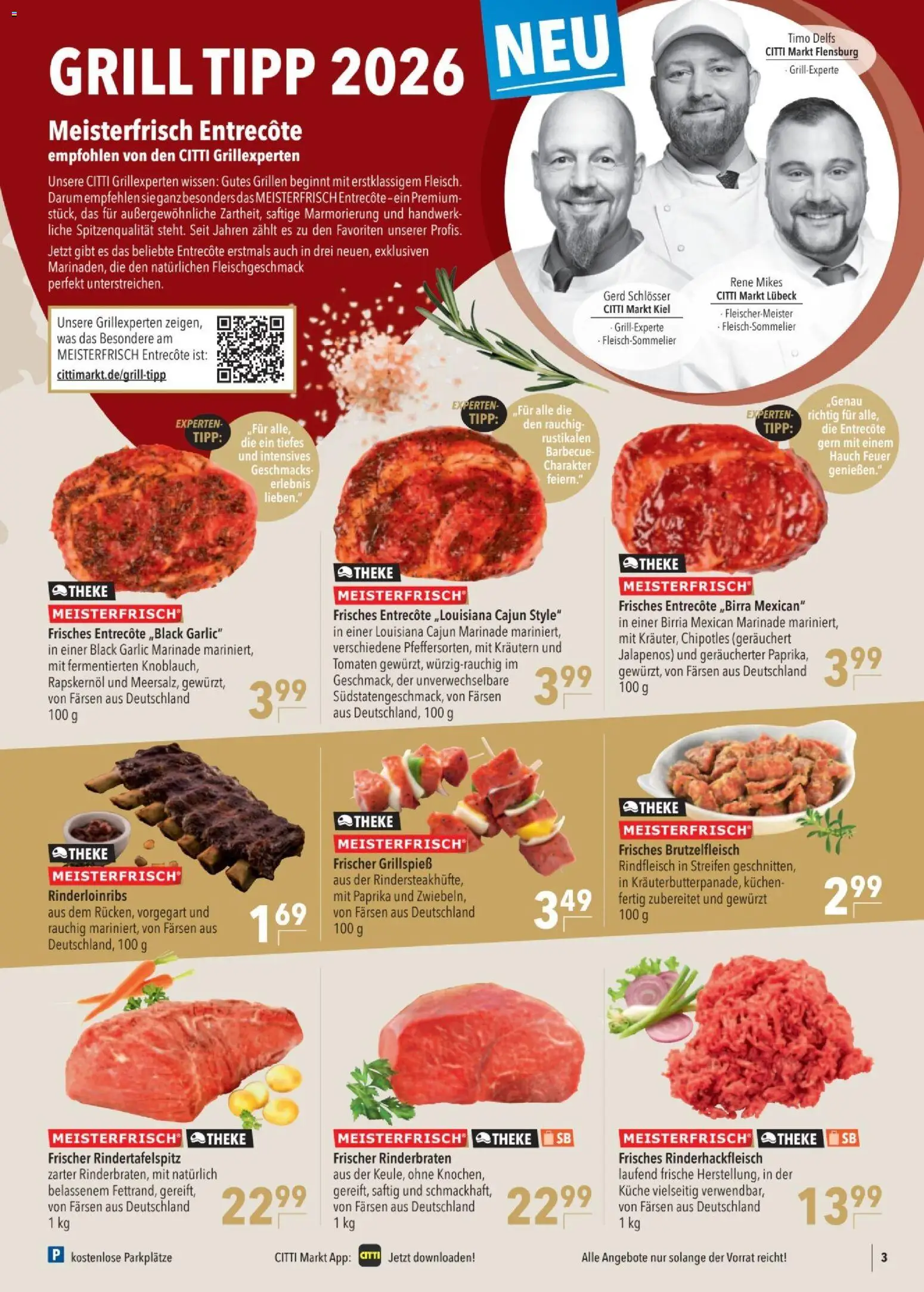 CITTI tilbudsavis – gyldig fra 25.03.2026 | Side: 3 | Produkter: Entrecote, Paprika, Grill