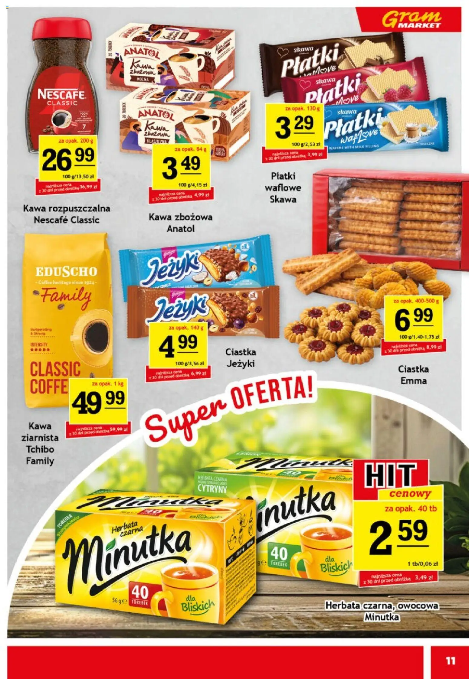 Gram Market gazetka od 11.03.2026 | Strona: 11 | Produkty: Torebka, Cytryny, Herbata, Płatki