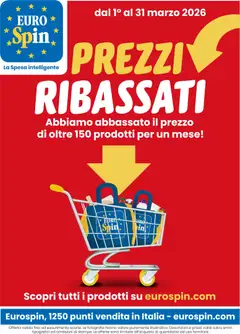 Anteprima del volantino Eurospin volantino Ribassati valido a partire dal 01.03.2026