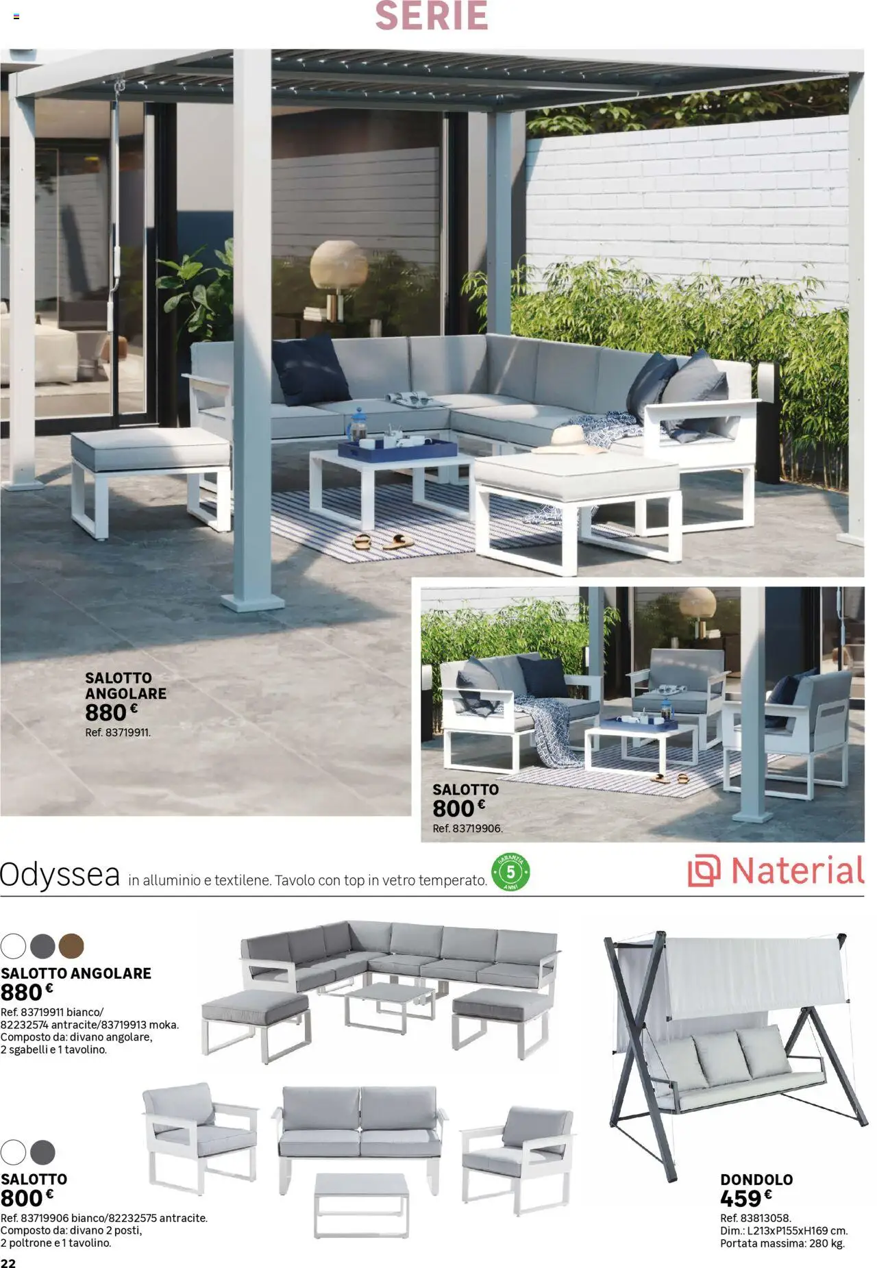 Volantino Leroy Merlin del 02.06.2025 | Pagina: 22 | Prodotti: Dondolo, Top, Divano, Tavolo
