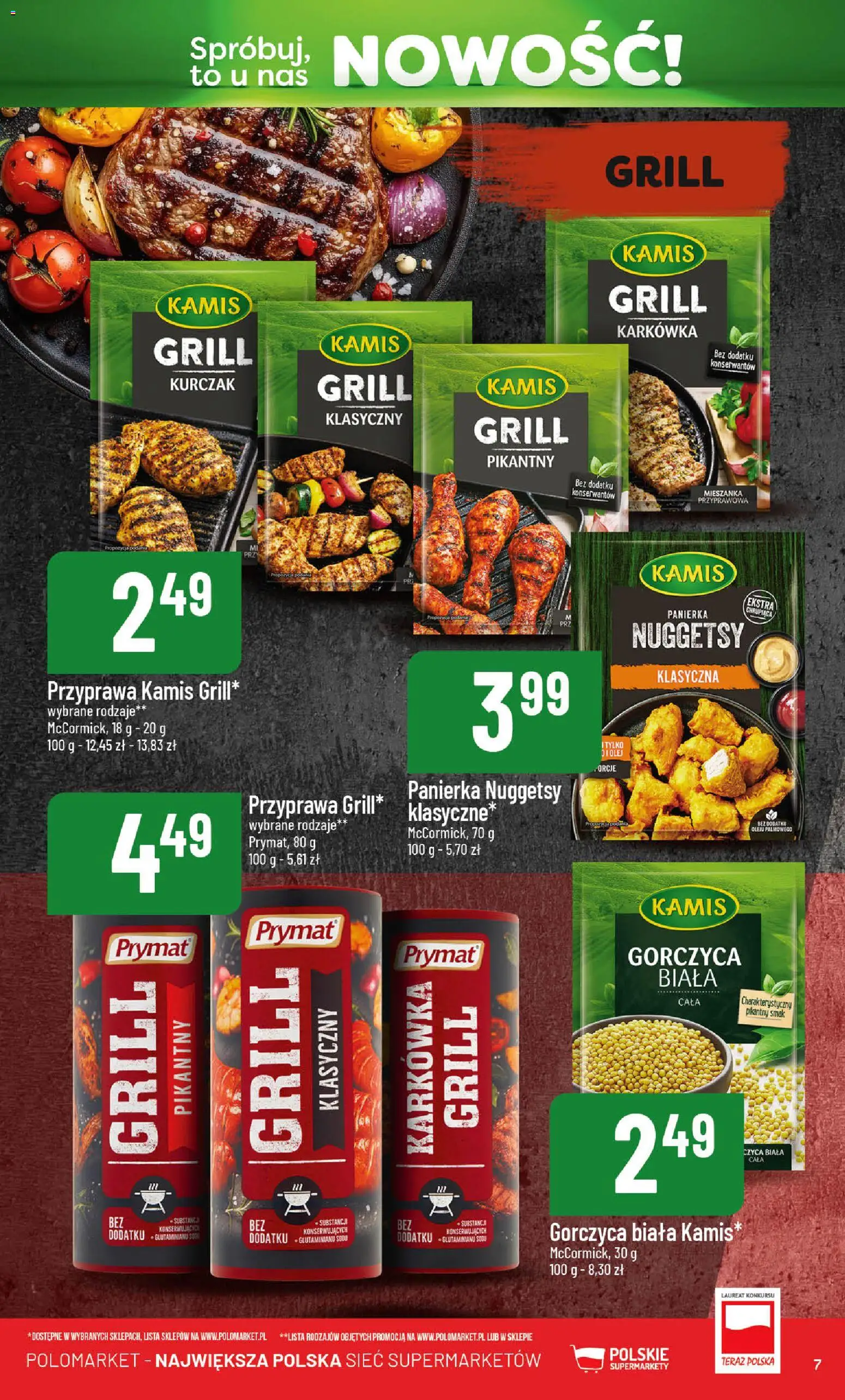 POLOmarket gazetka - Nowości od 13.03.2026 | Strona: 7 | Produkty: Karkówka, Gorczyca, Kurczak, Grill