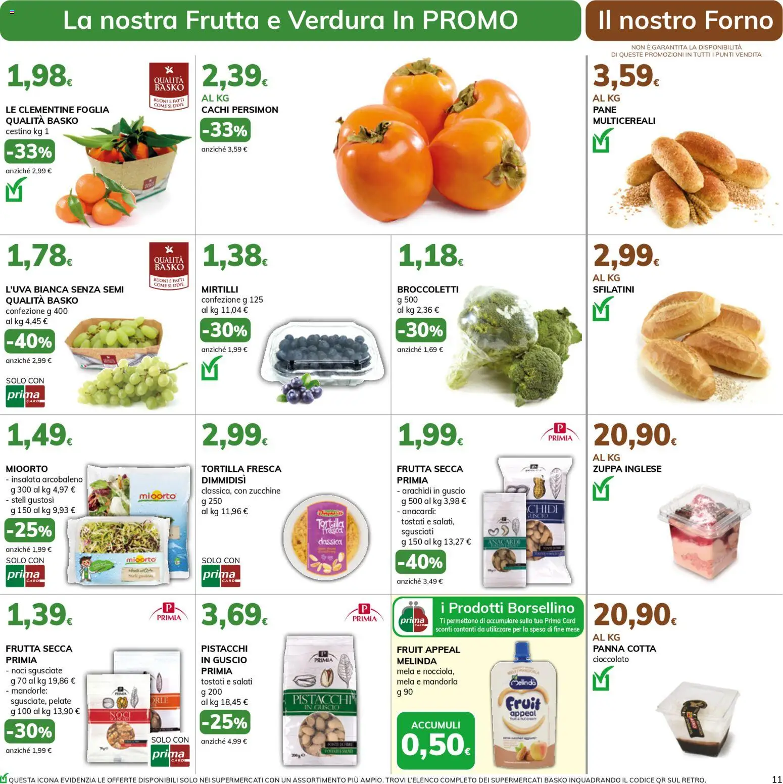 Volantino Basko del 11.11.2025 | Pagina: 11 | Prodotti: Pane, Insalata, Anacardi, Arachidi