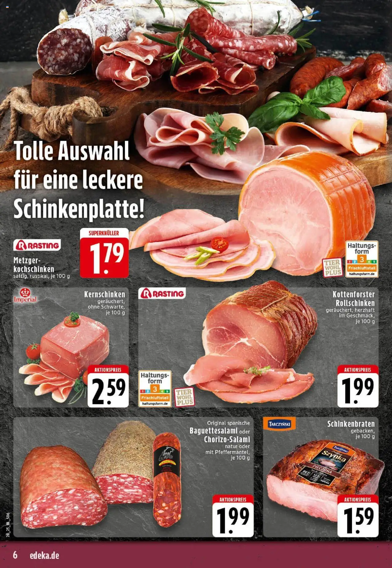 Edeka prospekt Westerkappeln	 - gültig ab dem 06.07.2025 | Seite: 6 | Produkte: Salami