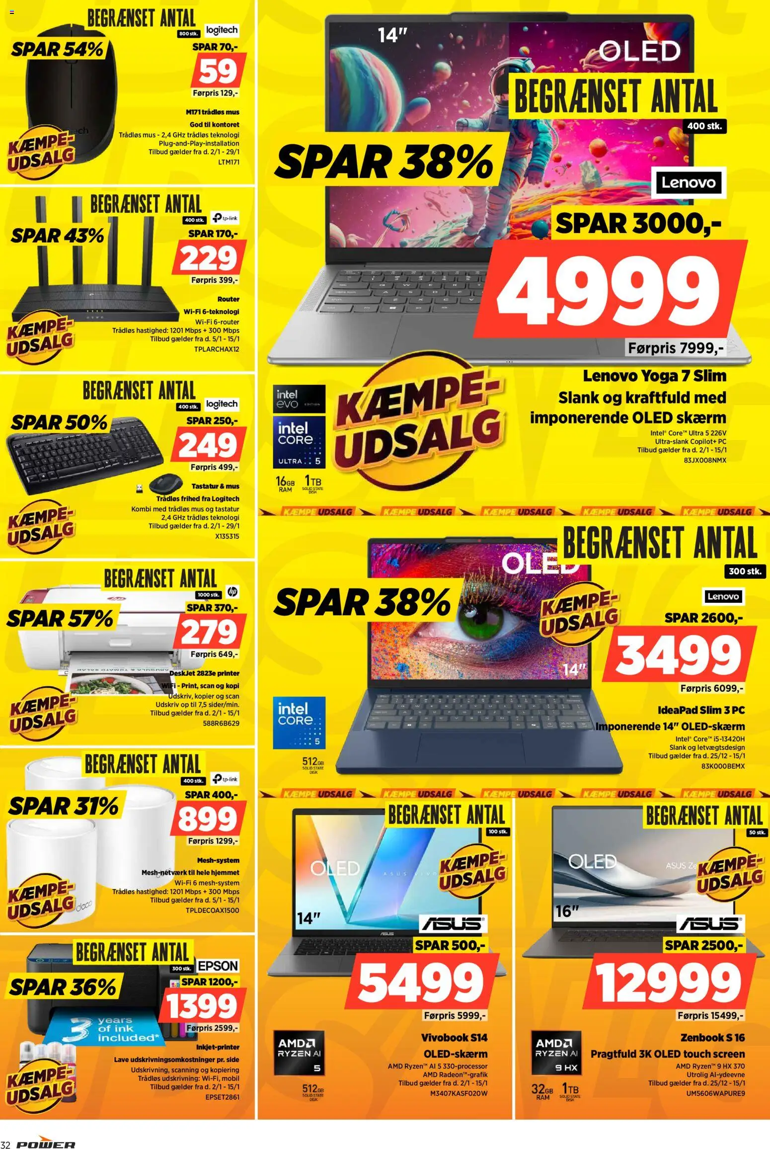 Power tilbudsavis – gyldig fra 09.01.2026 | Side: 32 | Produkter: PC, Printer, Mus, Tastatur