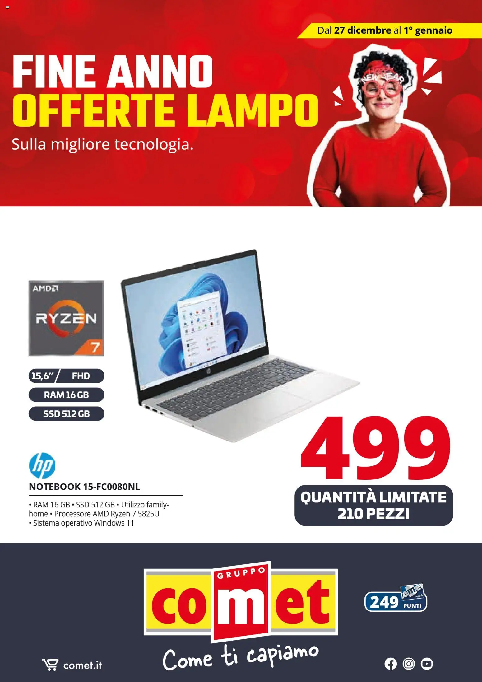 Volantino Comet del 27.12.2025 | Pagina: 23 | Prodotti: Notebook