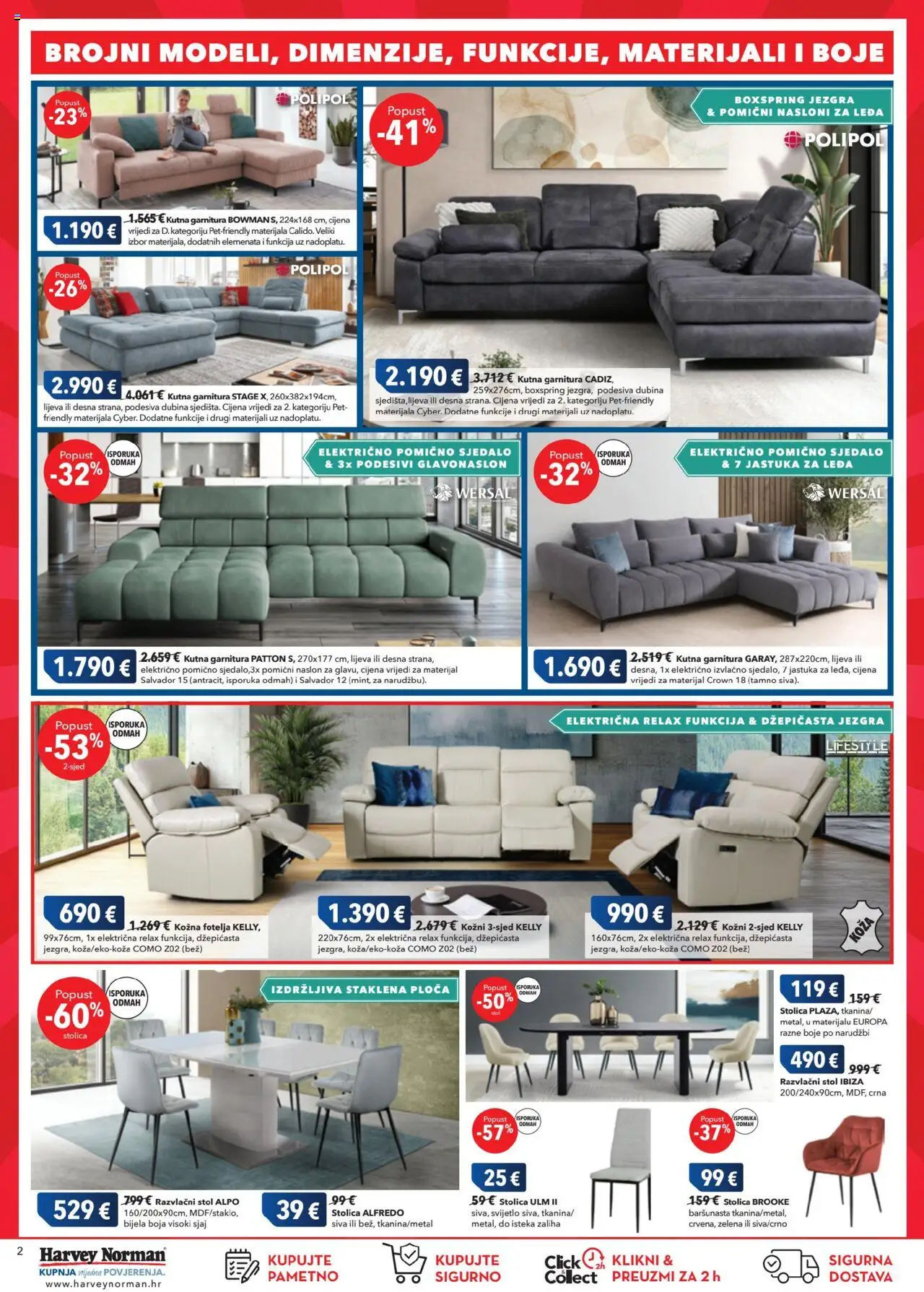 Harvey Norman katalog | vrijedi od 31.07.2025 | Stranica: 2 | Proizvodi: Fotelja, Stol, Stolica, Kutna garnitura