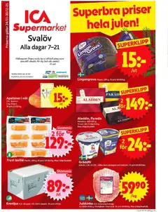 ICA Supermarket - Svalöv - Förhandsvisning av reklamblad från butik ICA Supermarket aktuell från 24.11.2025