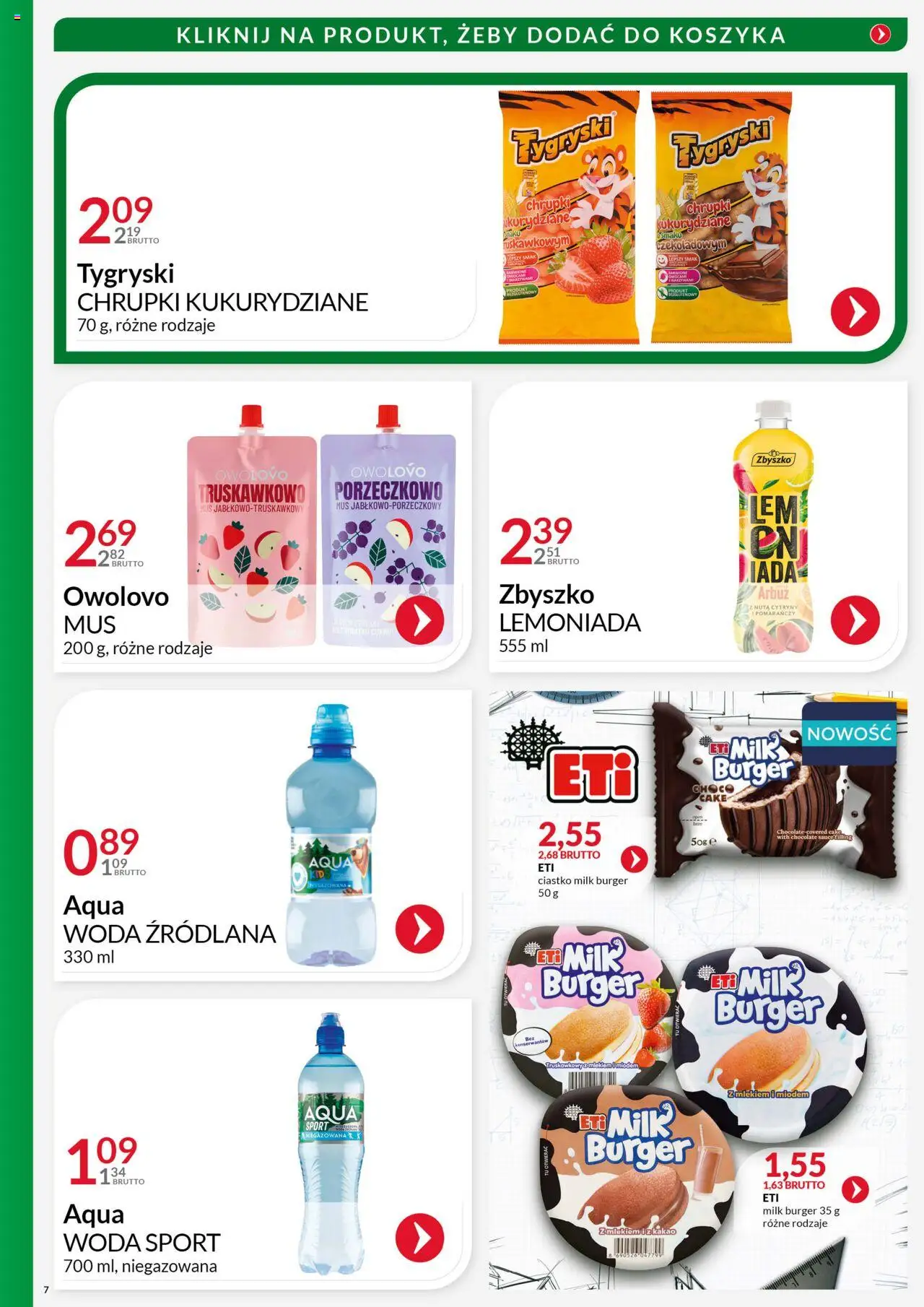 Eurocash Gazetka - Powrót do Szkoły od 04.08.2025 | Strona: 7 | Produkty: Chrupki, Woda źródlana, Cytryny, Woda