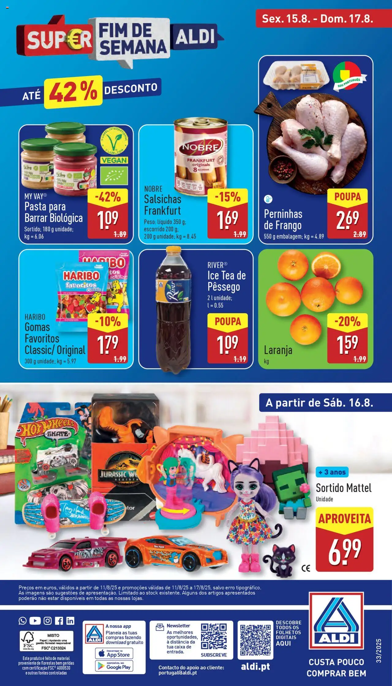 Aldi folheto │ válido de 11.08.2025 | Página: 36 | Produtos: Skate, Frango, Caixa, Gomas