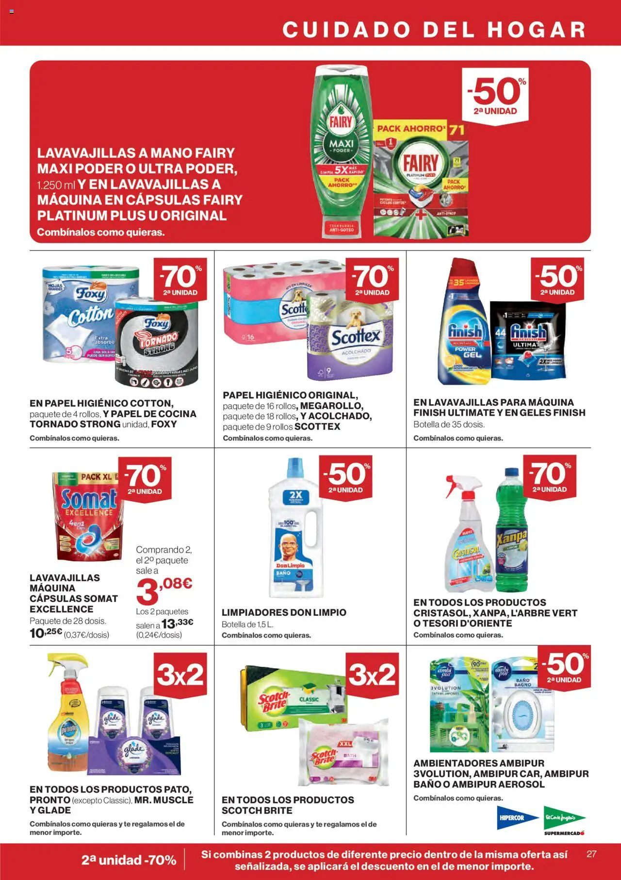 Hipercor catálogo │ válido desde el 11.09.2025 | Página: 31 | Productos: Papel higienico, Té, Cocina, Baño