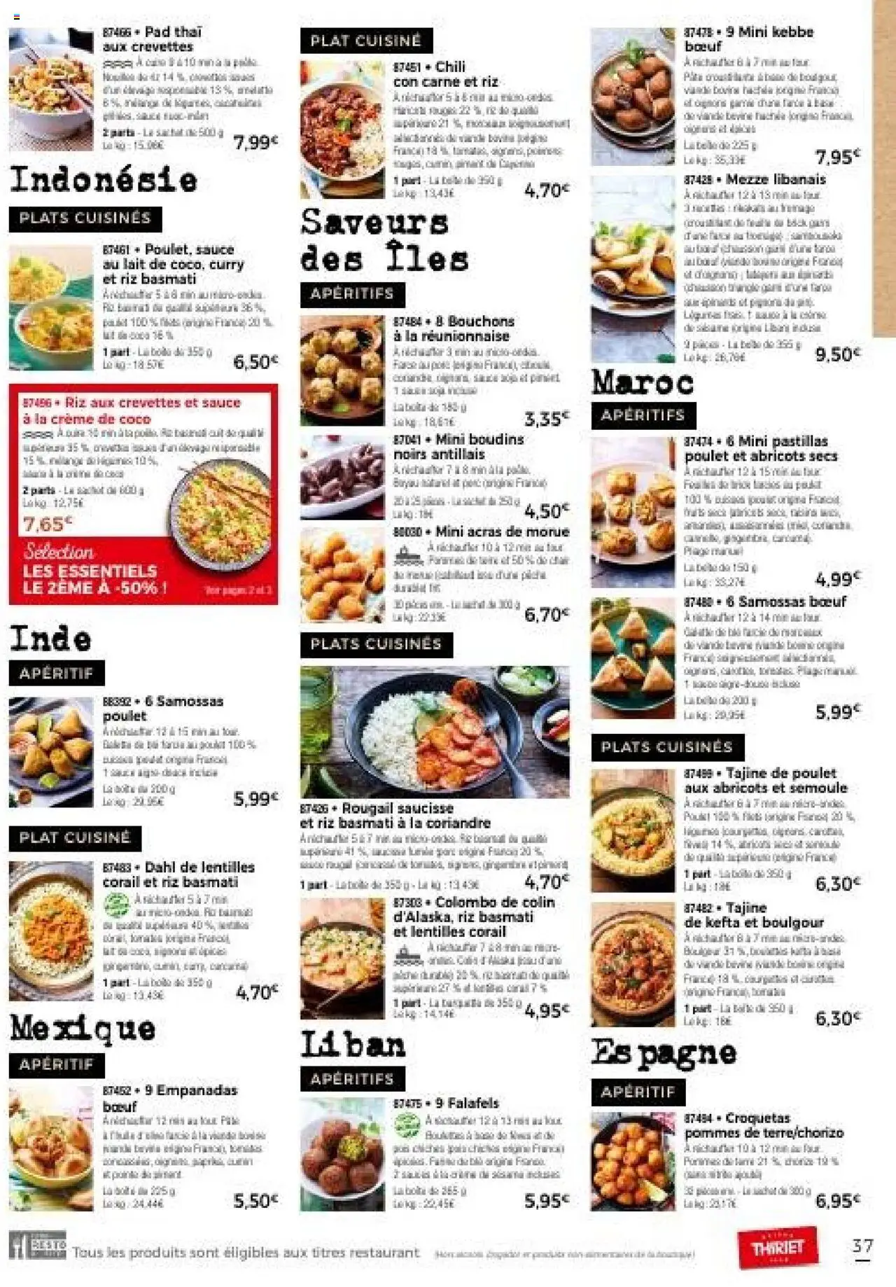 {H1} | Page: 37 | Produits: Abricots secs, Tajine, Coriandre, Semoule