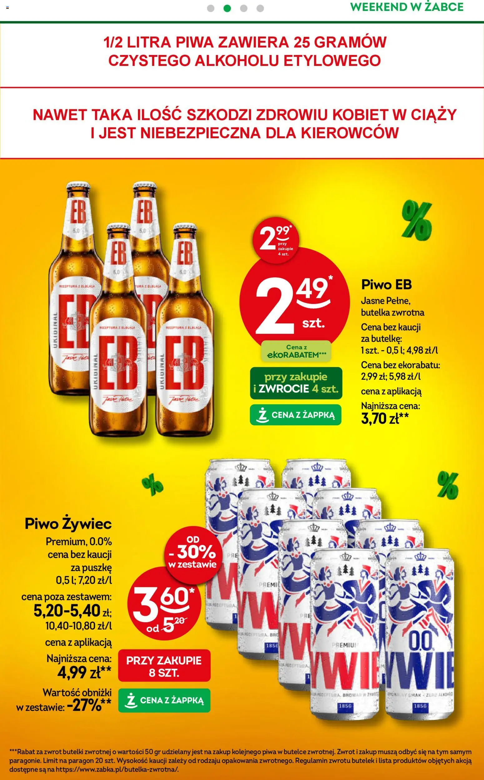 Żabka Gazetka - Weekendowe promocje od 05.12.2025 | Strona: 3 | Produkty: Piwo