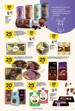 Pré-visualização Continente - Nesta Páscoa, alimente a tradição válido de 17.03.2026 | Página: 5 | Produtos: Amêndoas, Avelãs, Leite, Chocolate