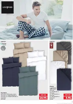 Posteljina, 60% pamuk, 40% liocelna vlakna dimenzije cca. 60x80+140x200 cm dimenzije cca. 2x60x80+200x200 cm razne boje pakiranje - Pregled kataloga iz trgovine Kaufland, vrijedi od 22.10.2025 | Stranica: 11